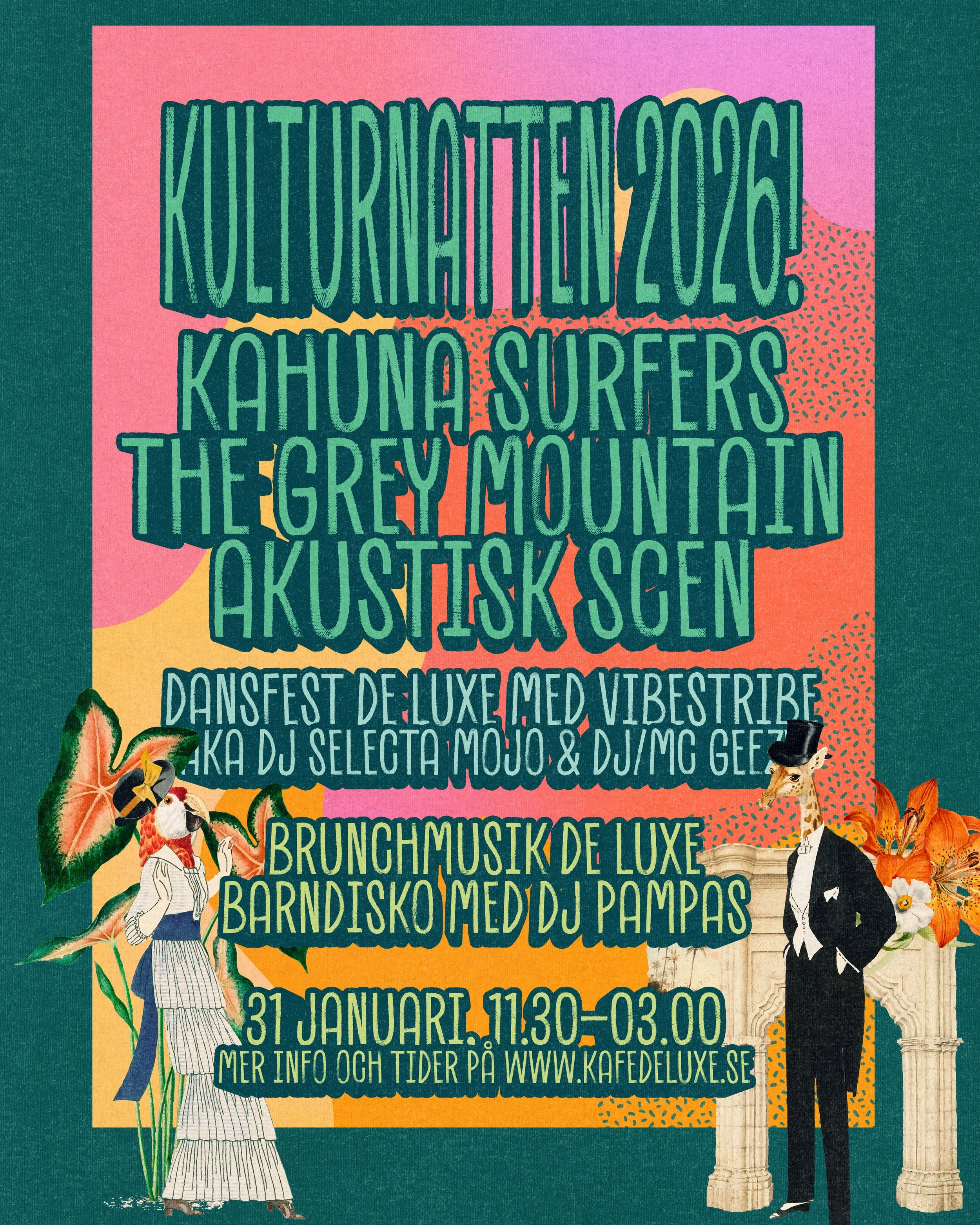 Kulturnatten 2026 på Kafé de luxe