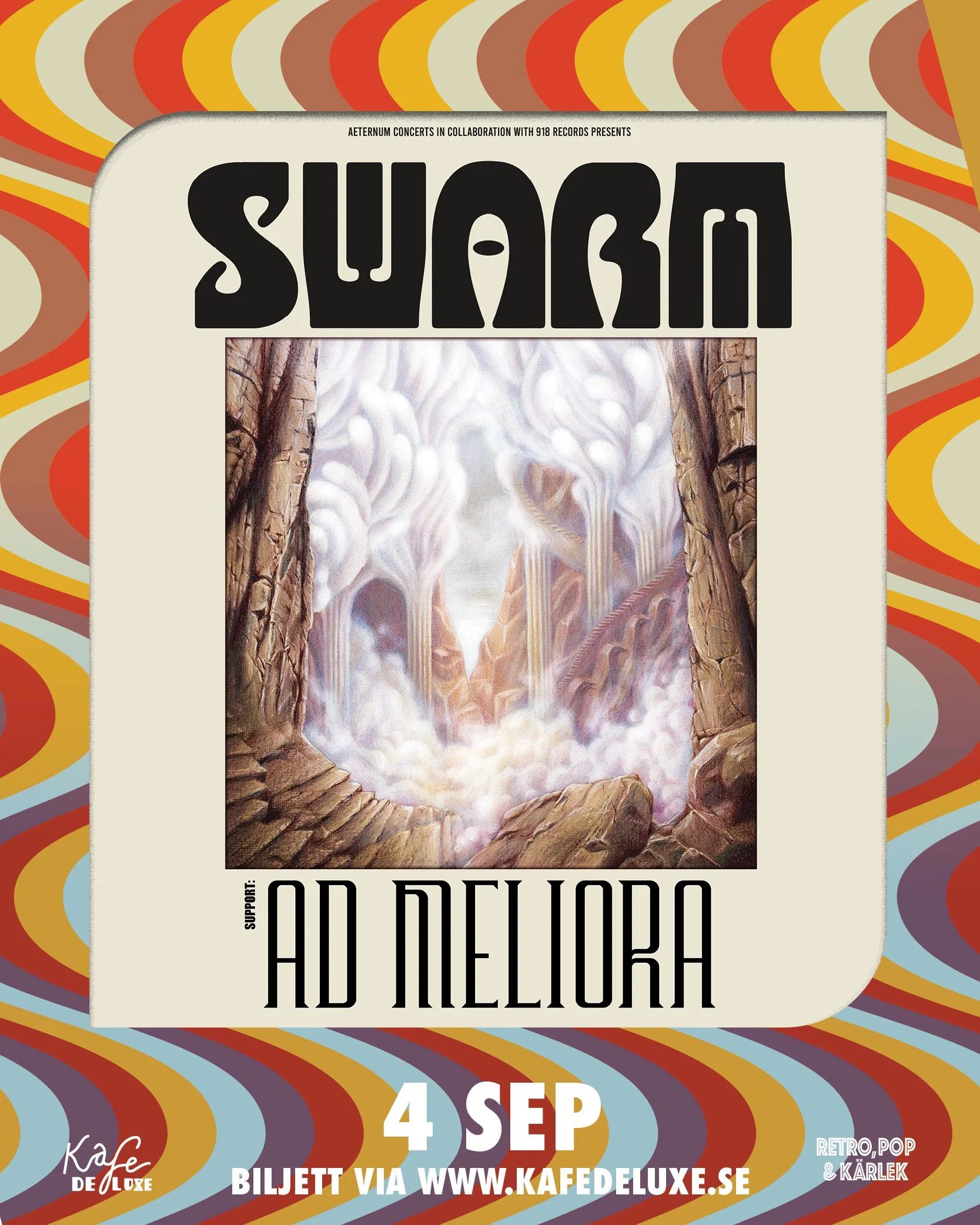 Live: SWARM (FI) + Support: AD MELIORA