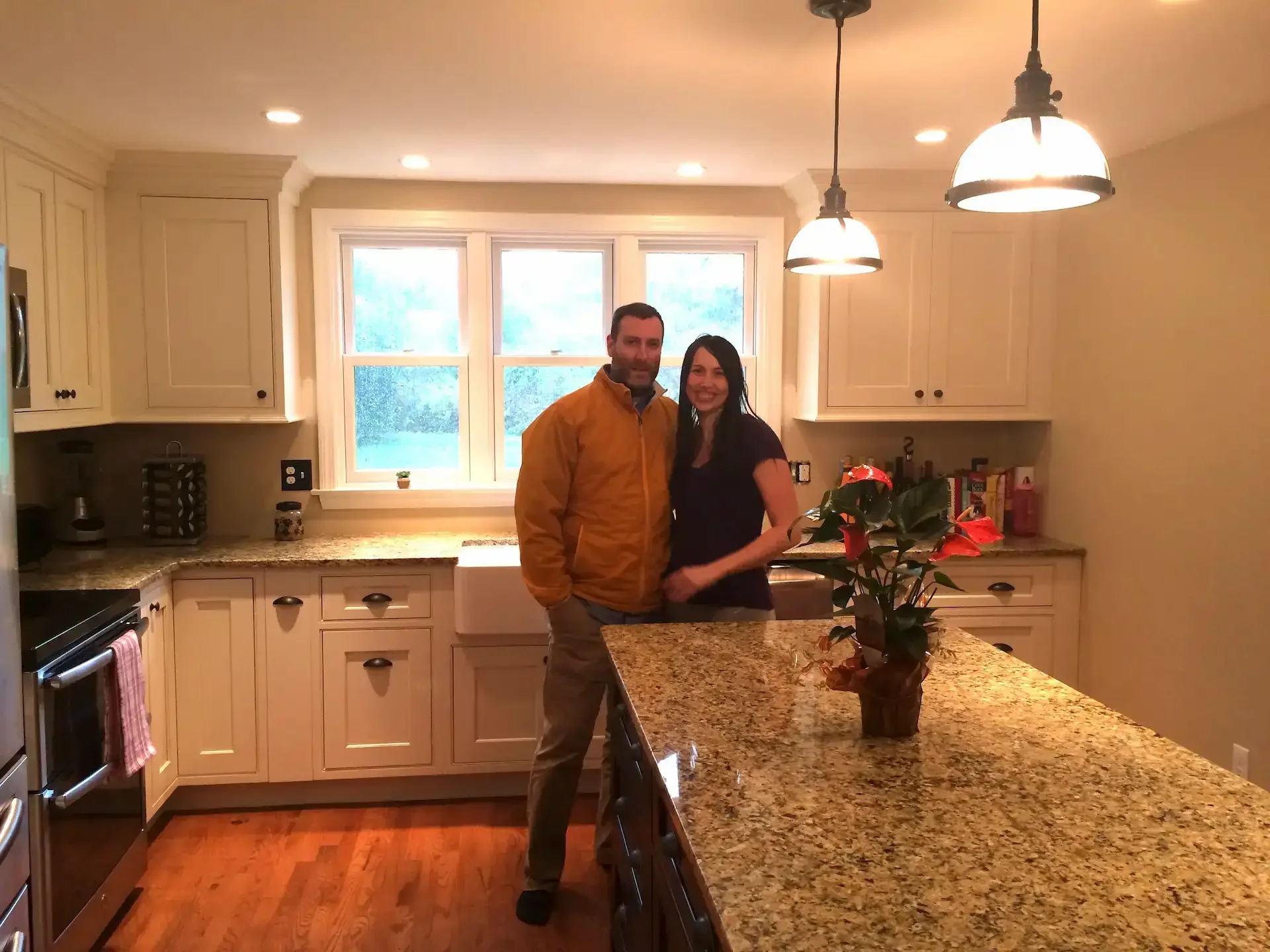 Completed kitchen and family room remodel North Shore MA — Albion Contracting