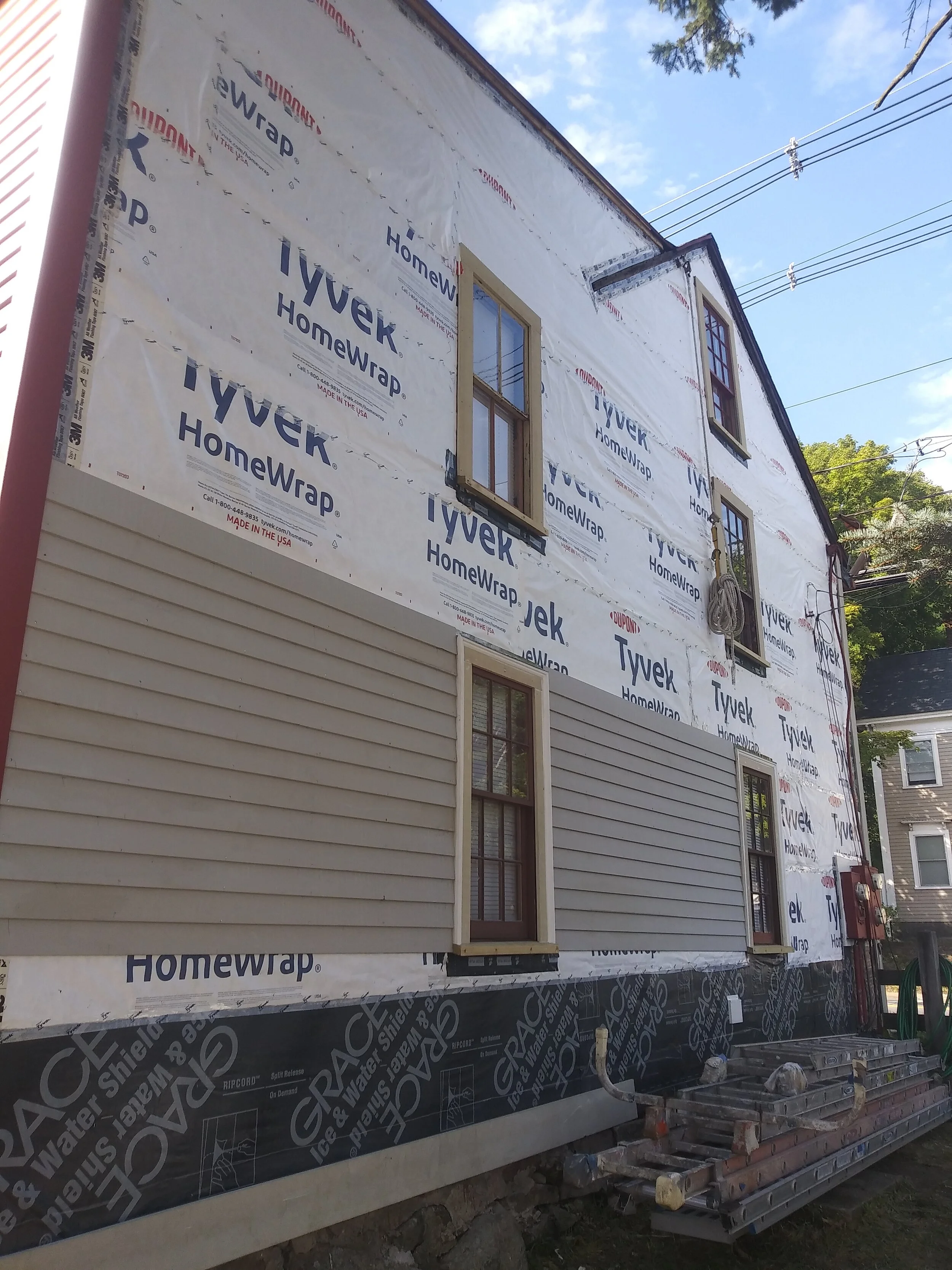 Ipswich antique -replacing the siding