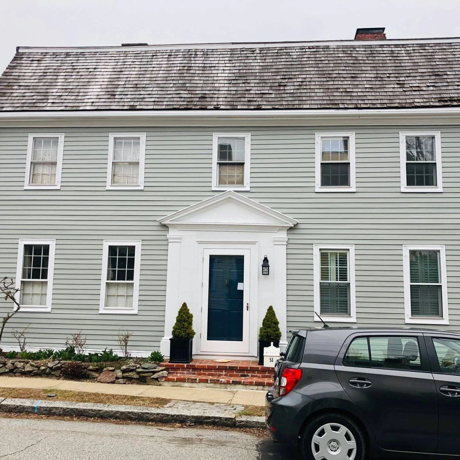 18th century home re-siding and restoration completed Newburyport MA