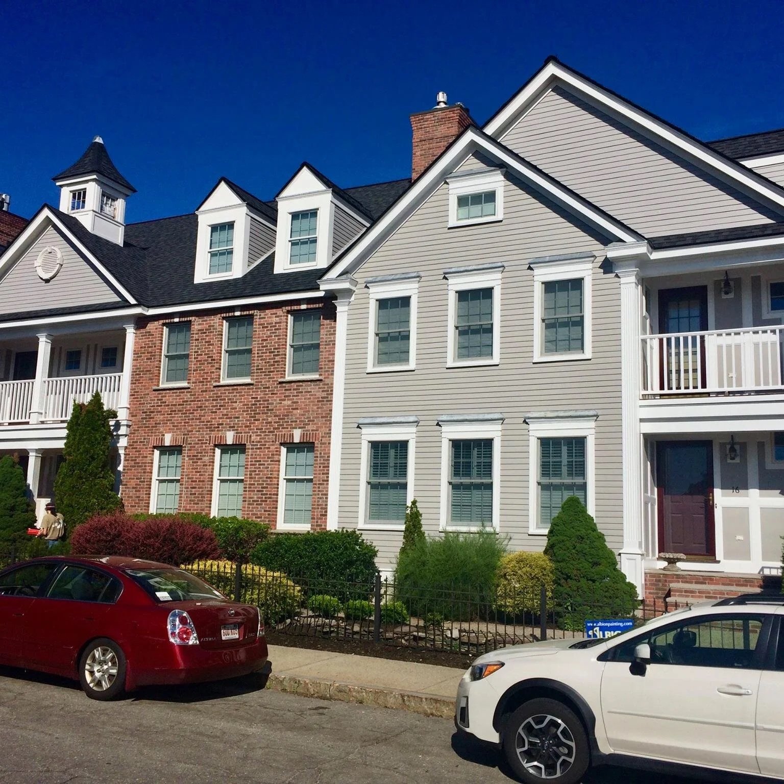Exterior painting completed condominium complex North Shore MA — Albion Contracting