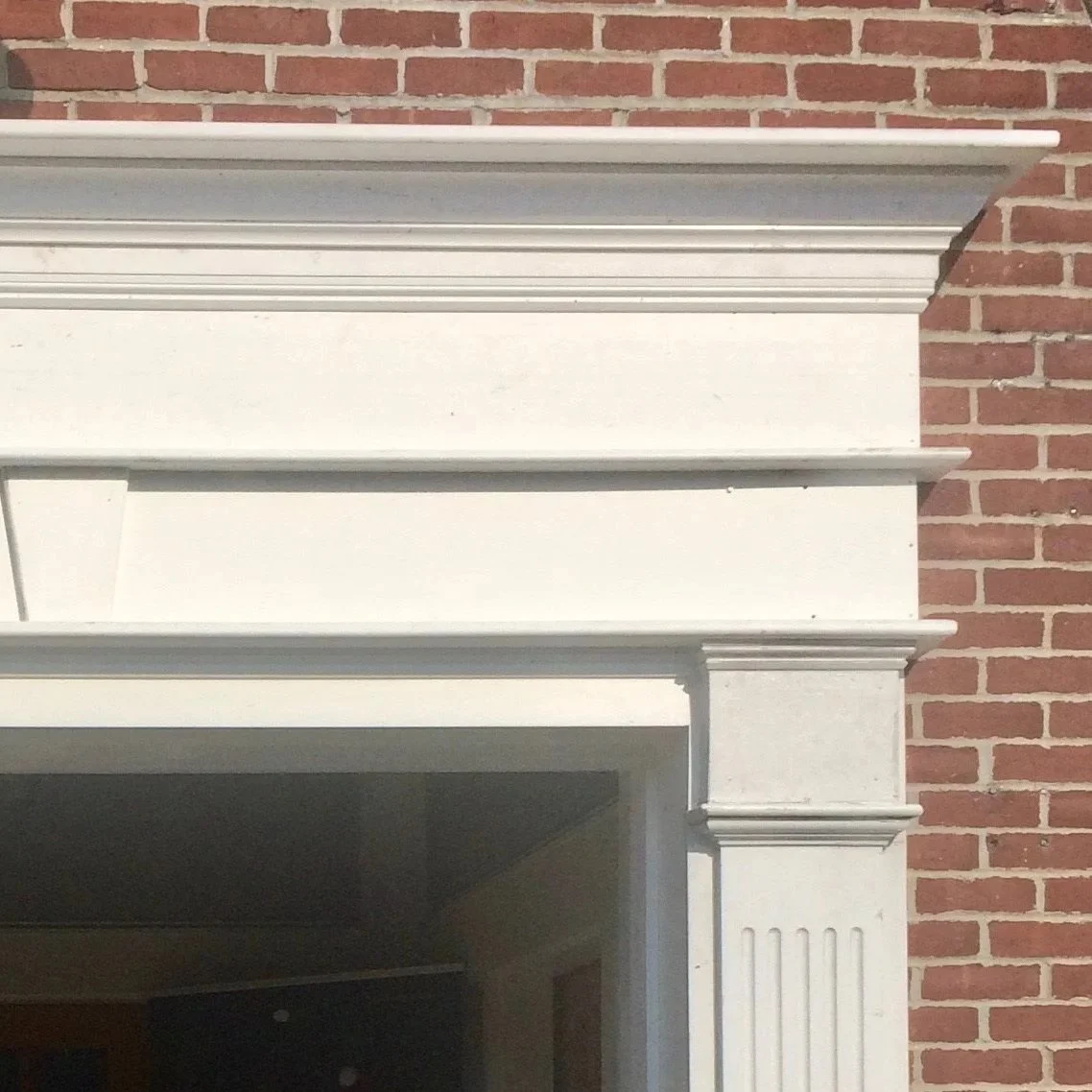 Completed exterior painting condominium entrance North Shore MA