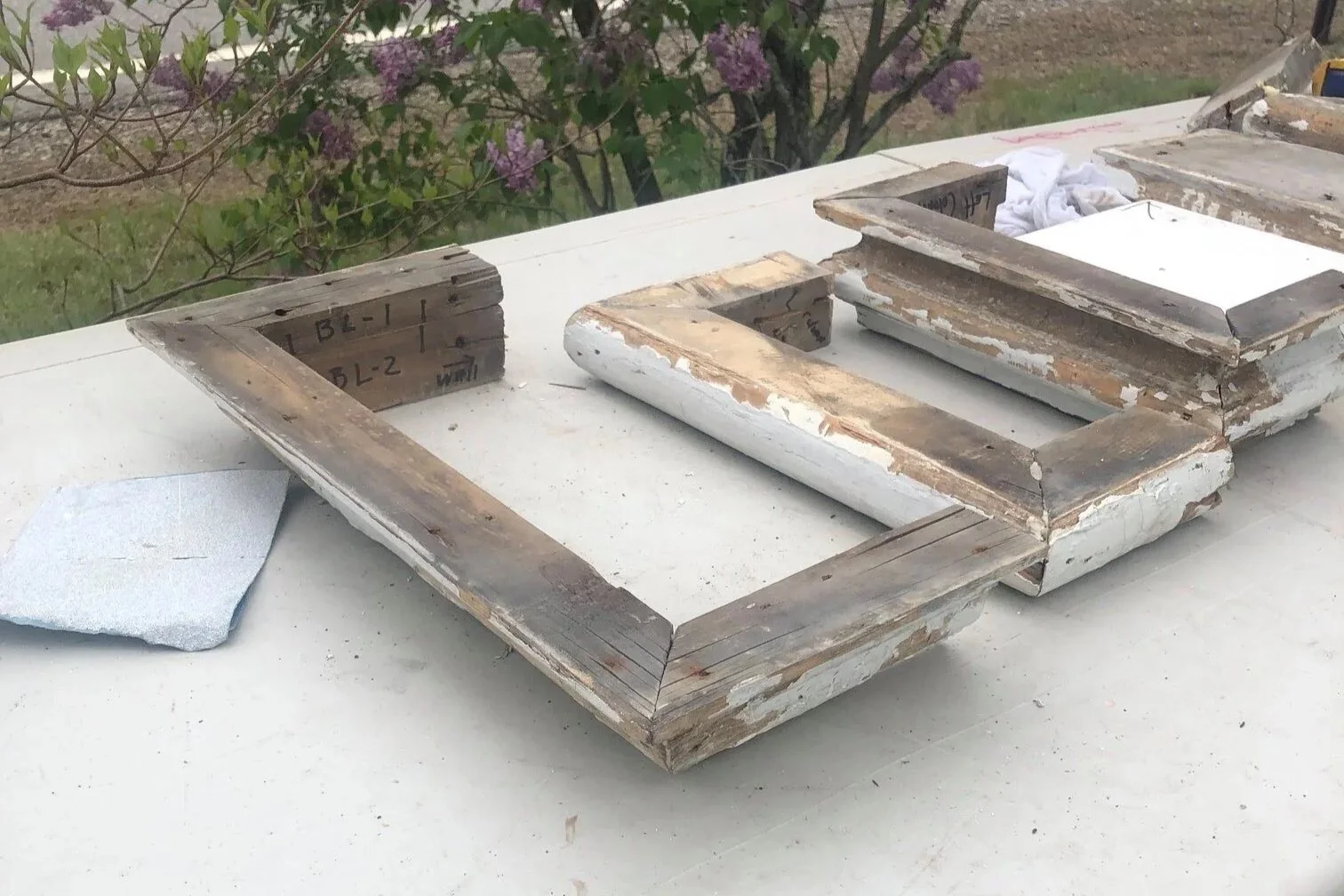 Historic cornice molding restoration and repair Hampton NH