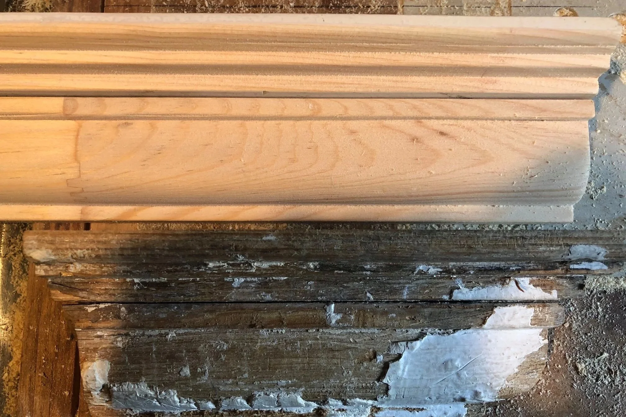 Historic architectural woodwork repair and restoration Hampton NH