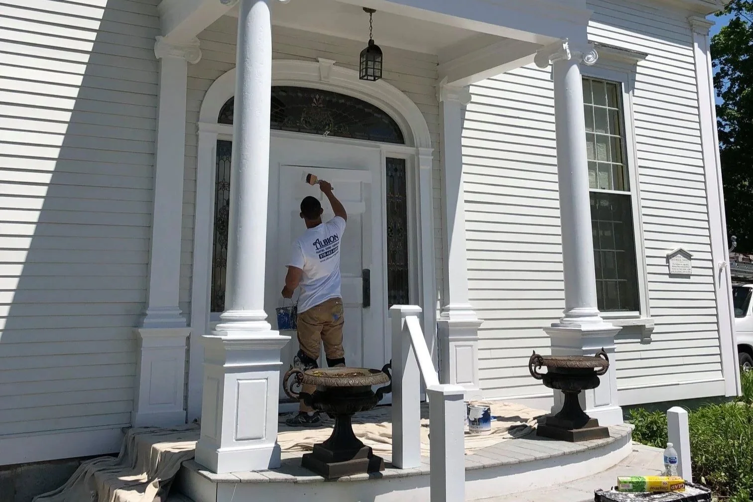 Historic building entrance restoration completed Hampton NH — Albion Contracting