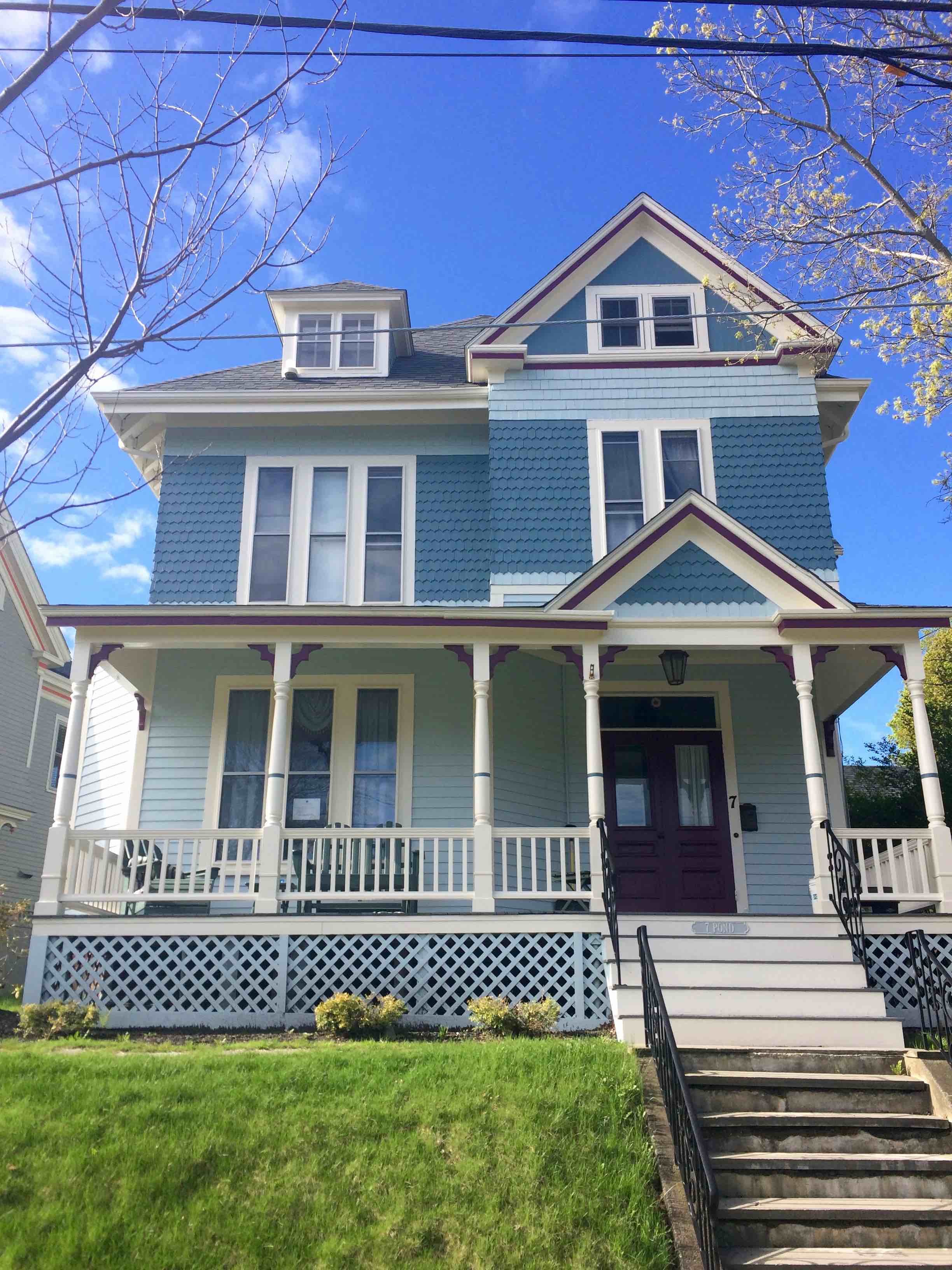 Victorian home exterior painting by Albion Contracting in Newburyport MA