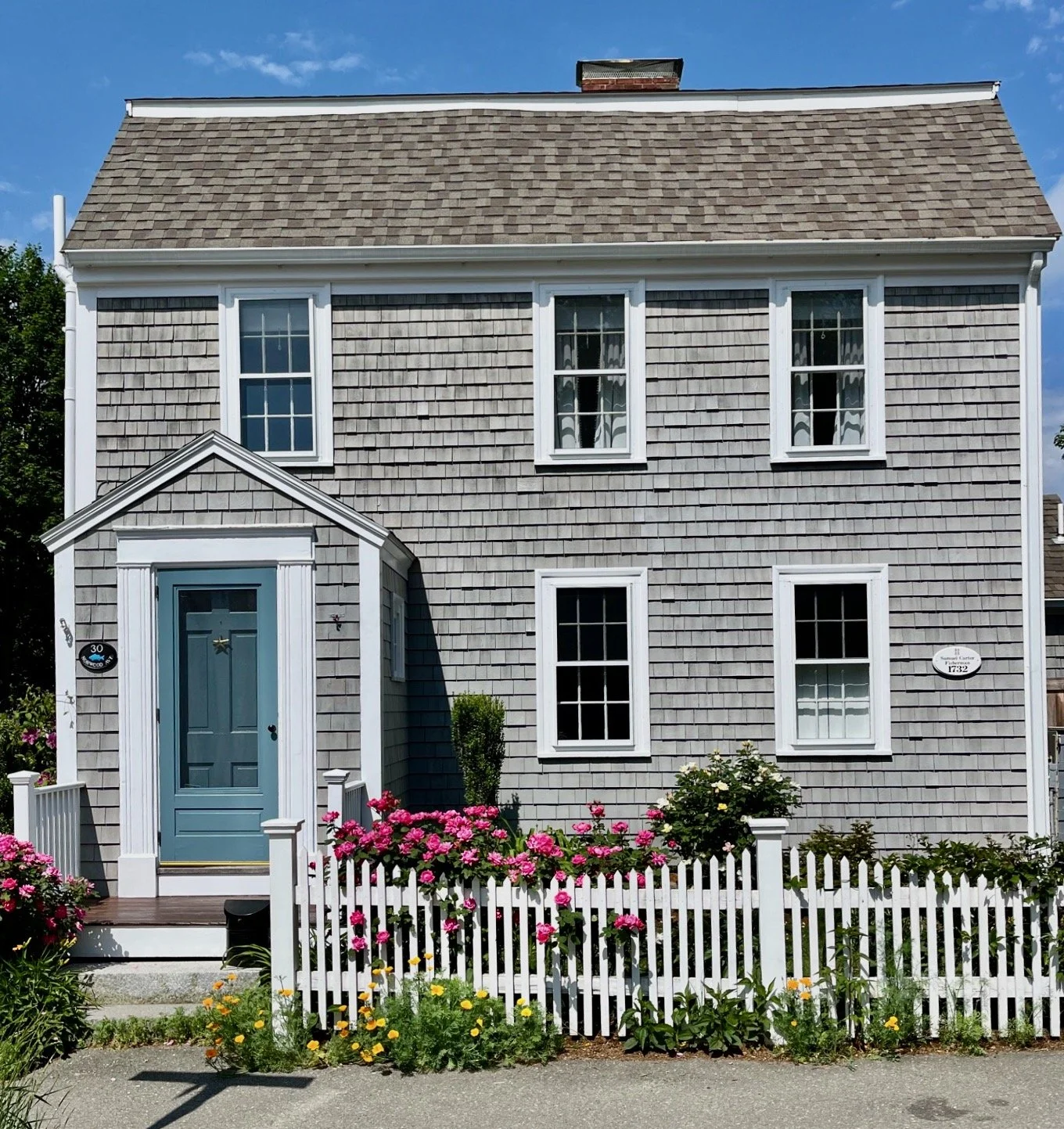 Restored 1732 historic Cape style home in Newburyport MA by Albion Contracting