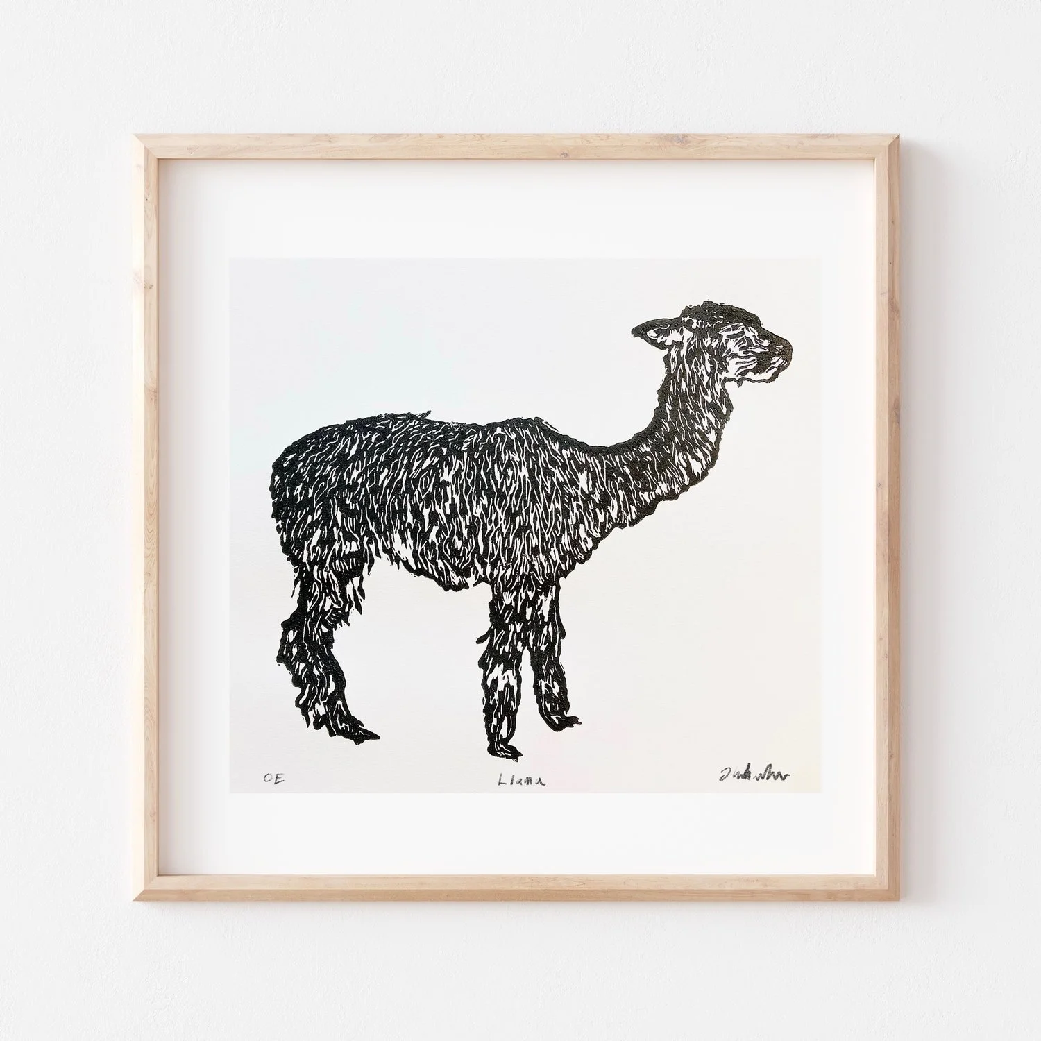 Llama framed.jpg