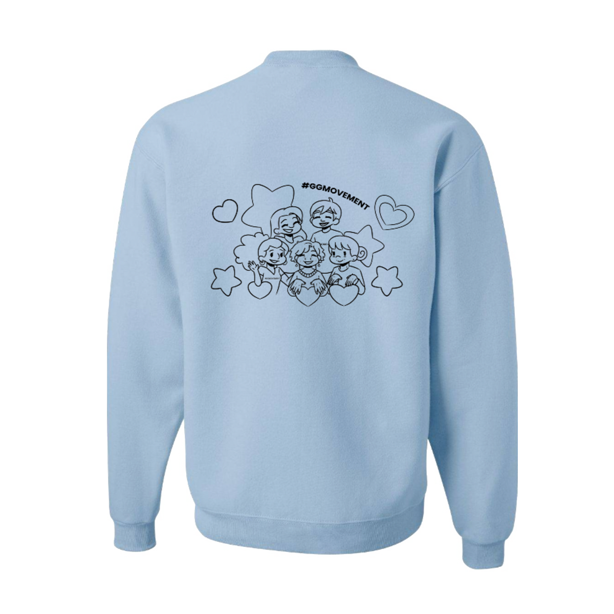 Apparel_Sweatshirt_GlamourGals-Blue-Coloring-Book-Back.png