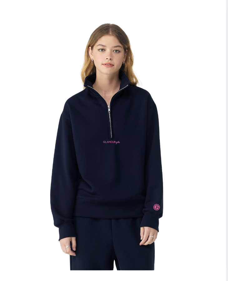 Navy Quarter Zip