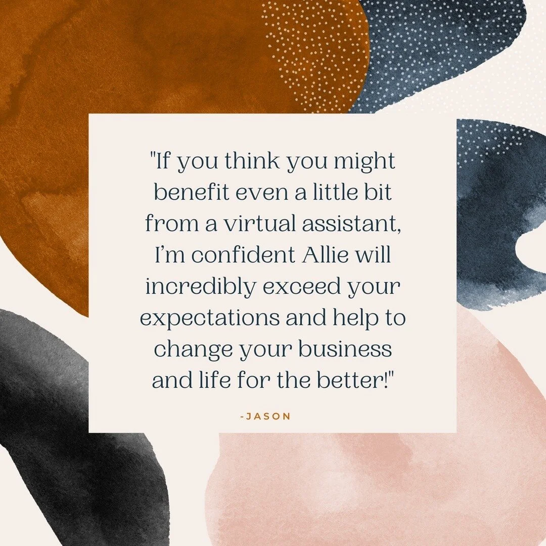 I am so grateful to have wonderful clients and such successful working relationships!⠀⠀⠀⠀⠀⠀⠀⠀⠀
⠀⠀⠀⠀⠀⠀⠀⠀⠀
Full testimonial here: &quot;As someone who is self-employed, I&rsquo;ve been super hesitant about outsourcing any part of my business for years.