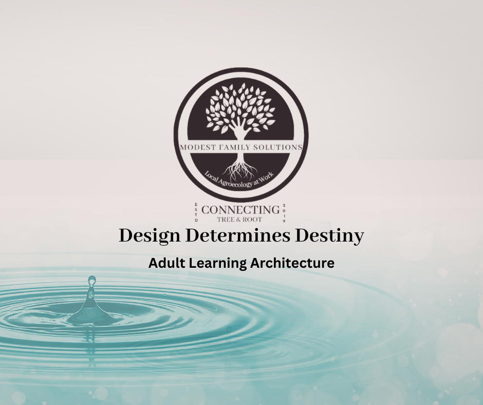Modest Family Solutions Adult Learning Architecture: Design Determines Destiny