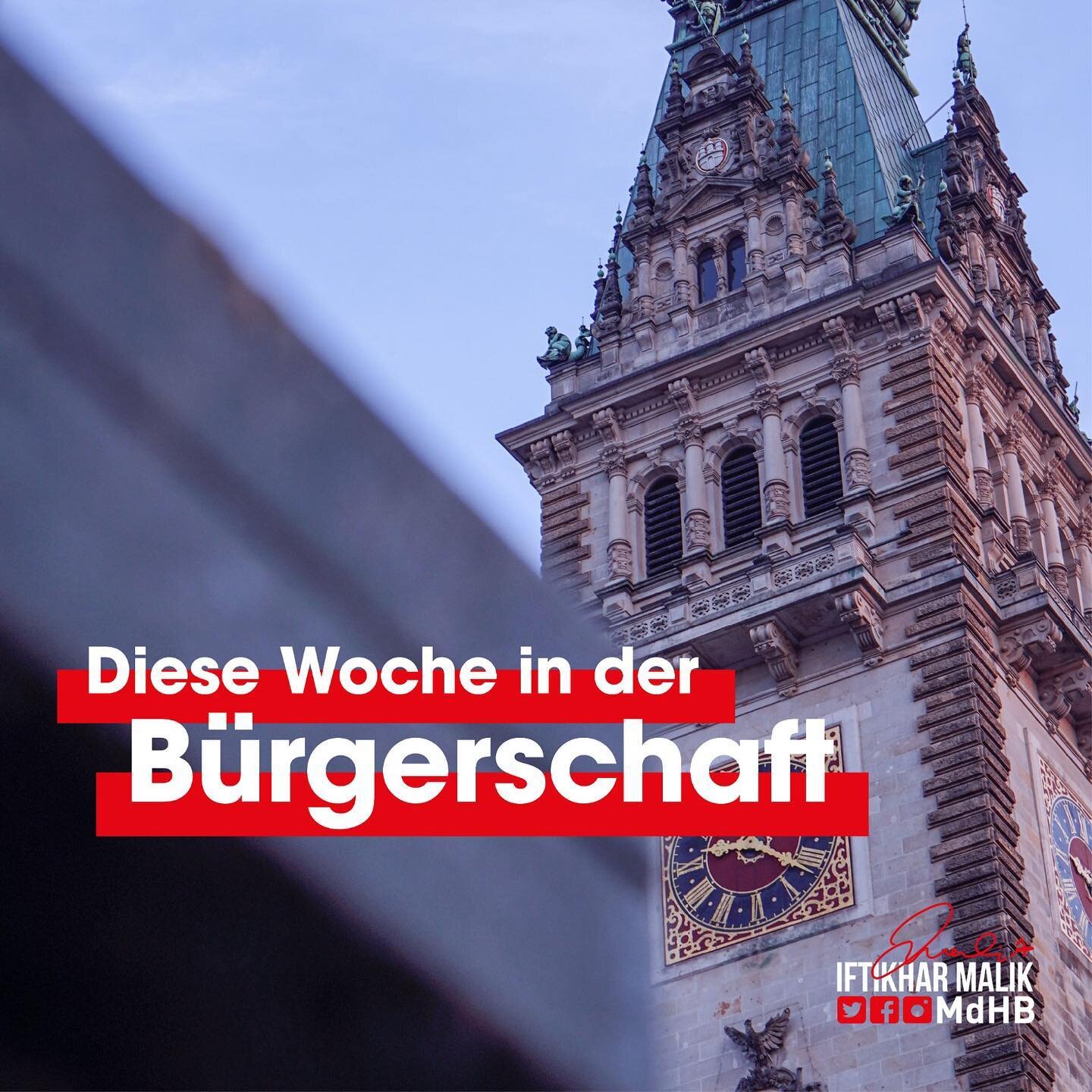 Heute tagt zum 66. Mal die Hamburgische B&uuml;rgerschaft und hat wieder viele spannende Themen auf der Tagesordnung. 

Gern einschalten, ab 13.30 Uhr im LIVE-Stream der @buergerschafthh