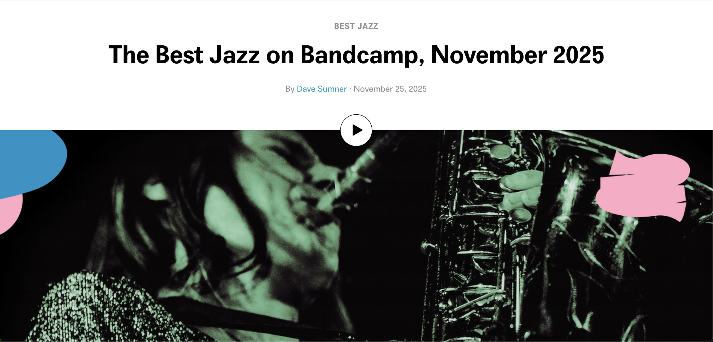 “Of Fragility and Impermanence” on the best jazz on Bandcamp, November 2025