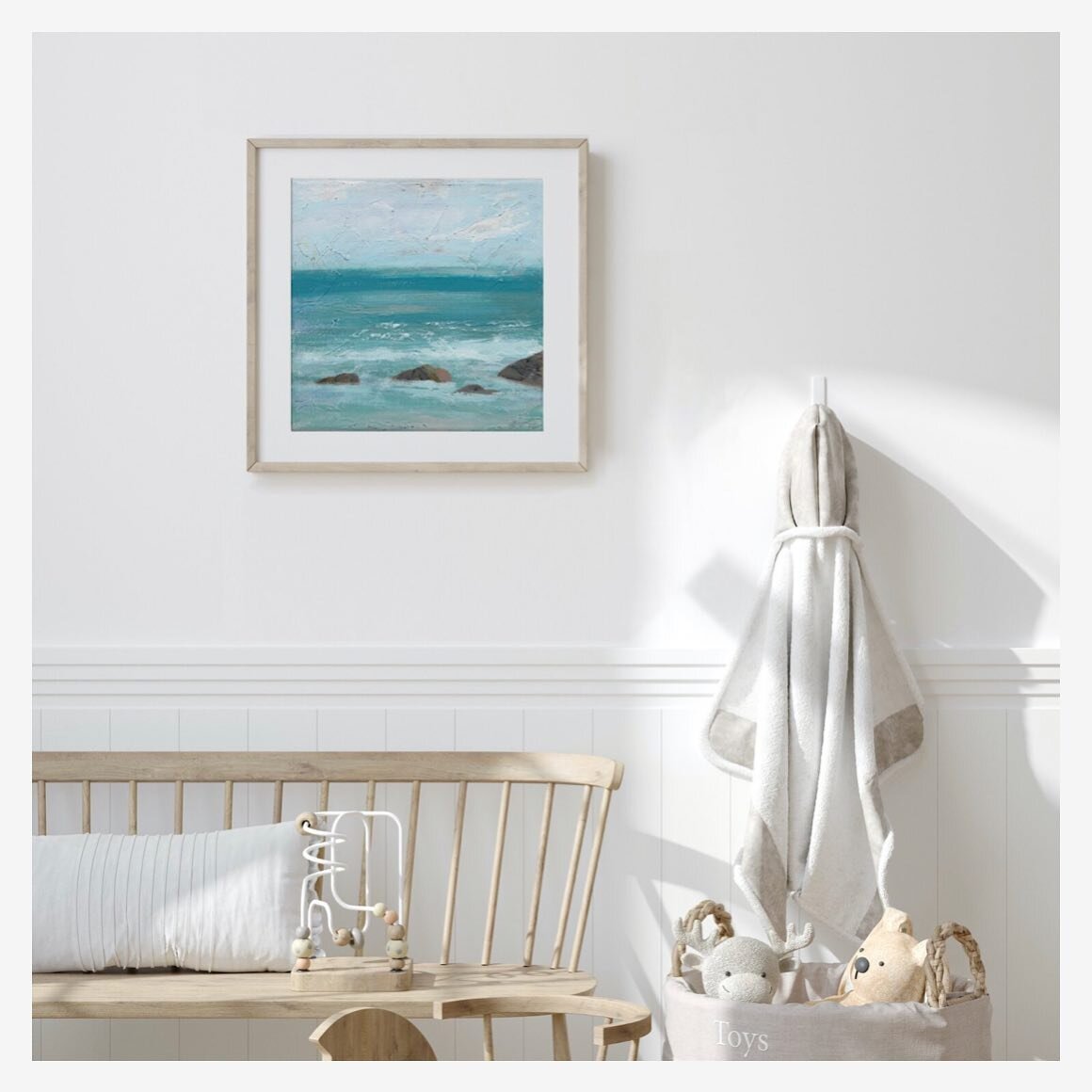 With a clinical and calm room this Fine Art Giclee Print by my partners @the_logical_choice_group takes centre stage. The impact of art really does take your breath away. If it captures you in the moment Martyn feels he has done his job #art #prints 