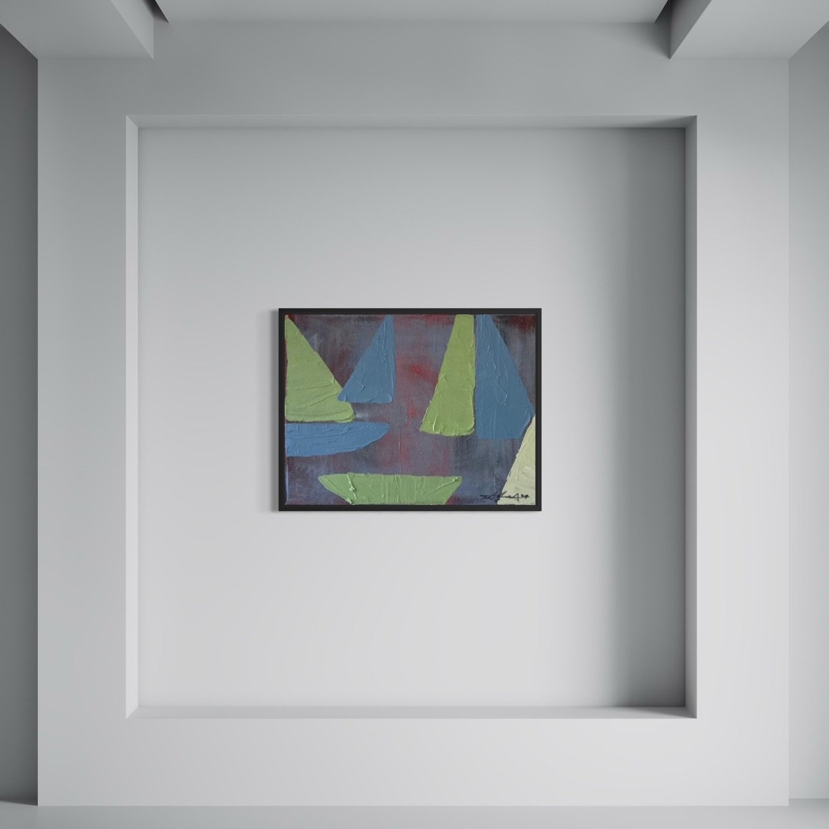 Abstract Cornish Boats