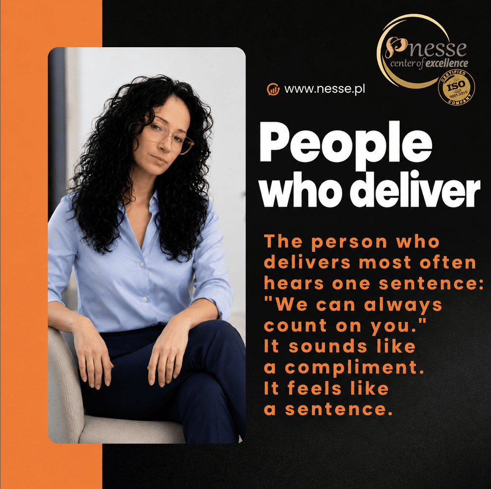 NESSE graphic: “You can always count on her” – a compliment that is sometimes a sentence