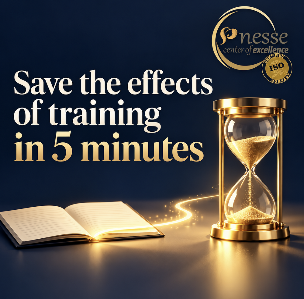 NESSE graphic: How to save the effects of training in 5 minutes