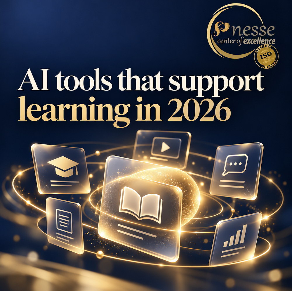 NESSE graphic: AI TOOLS that support learning in 2026