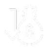 Icon of a money bag – cost