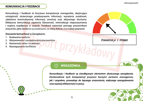 Sample NESSE Competency Development Map report – page 11 (in Polish)