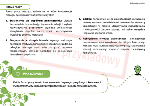 Sample NESSE Competency Development Map report – page 9 (in Polish)