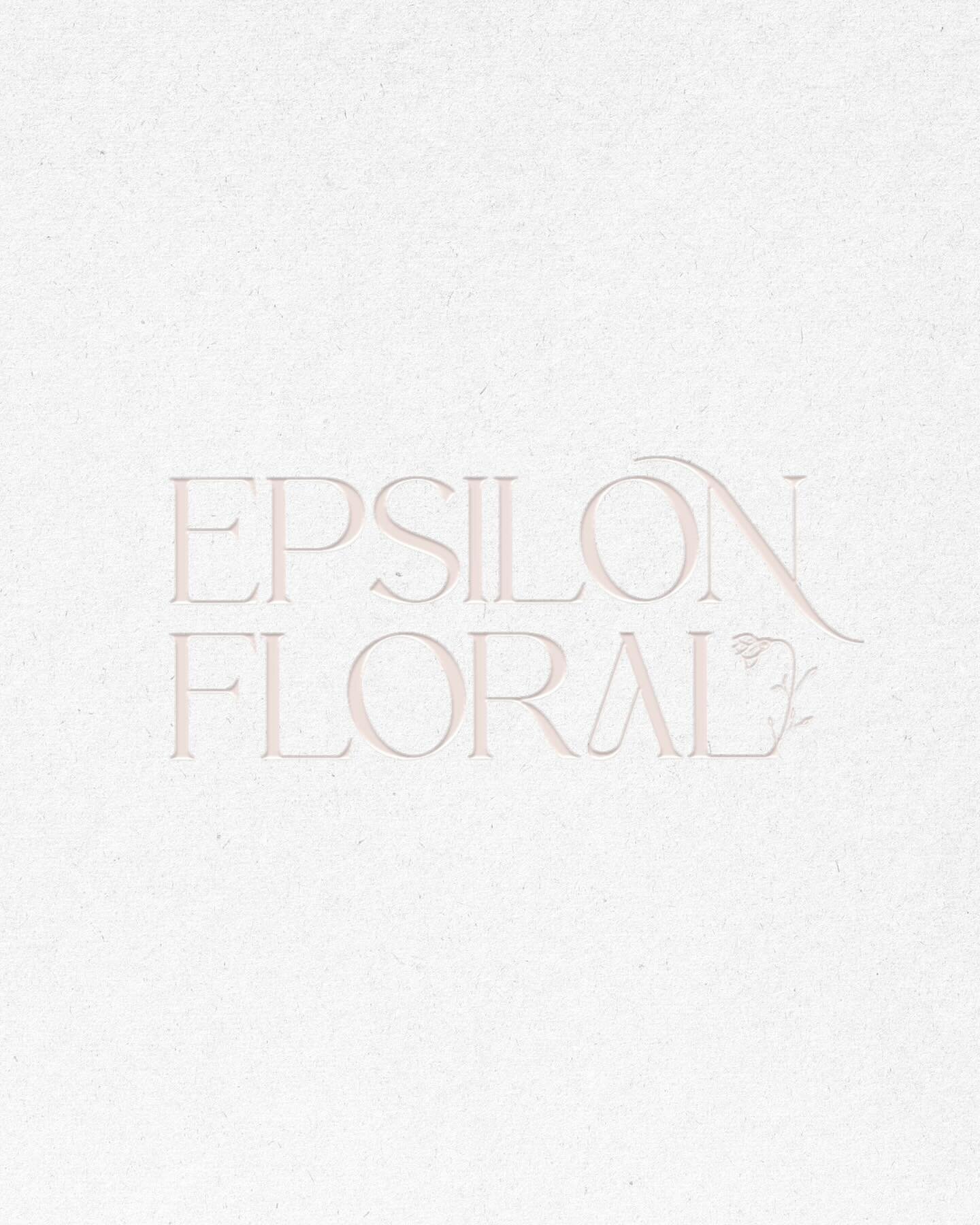 Just a sweet logo moment with @epsilonfloral for your feed today 🩷✨

I love the challenge of capturing a brand&rsquo;s essence in a logo suite and bringing the feel of your brand ALIVE! 

If you have been looking for a rebrand for your business that
