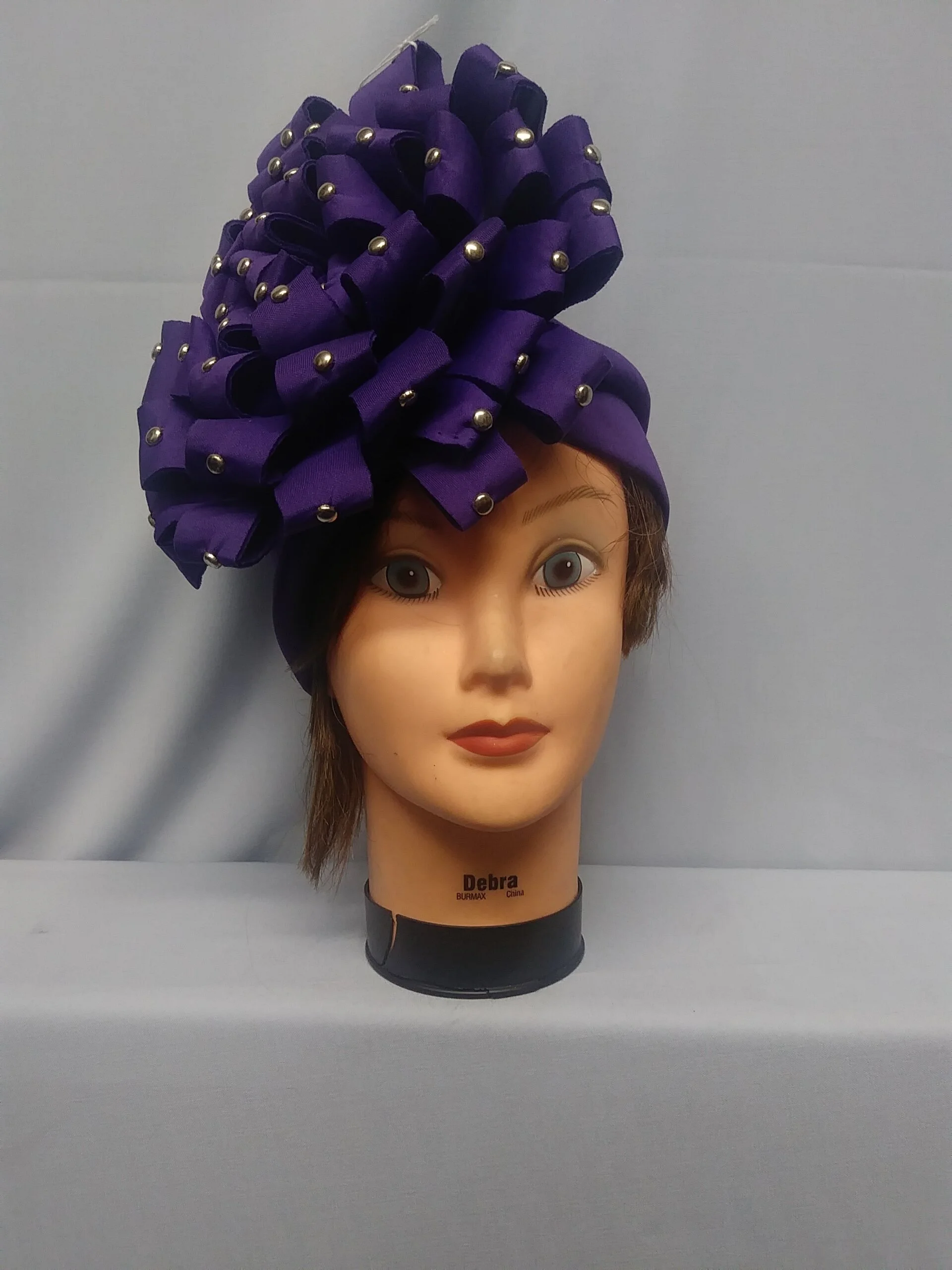 Ribbon Sunday Hat (Purple)