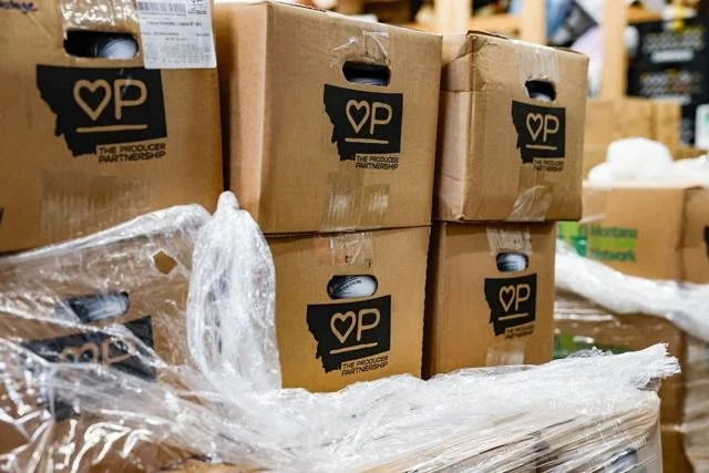 Producer partnership donation to Helen food share