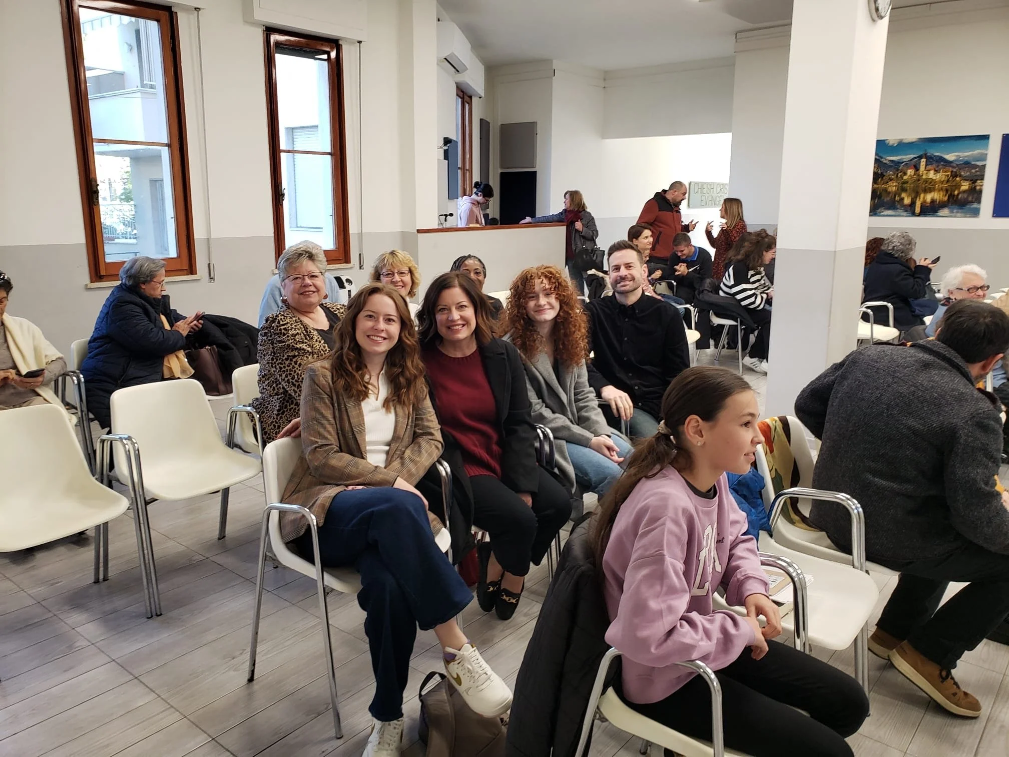 Our team on a Sunday morning before church started