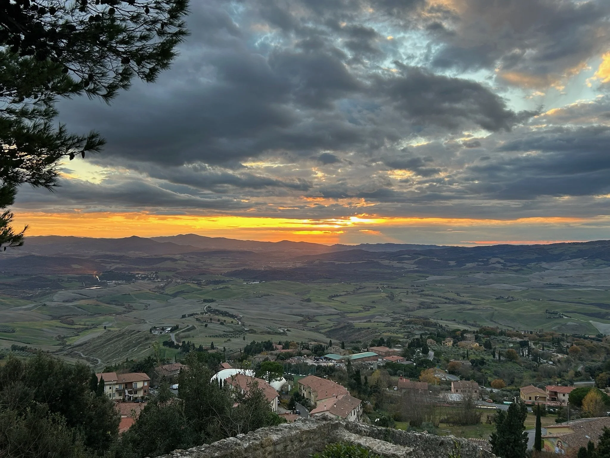 Breathtaking view from the city of Volterra