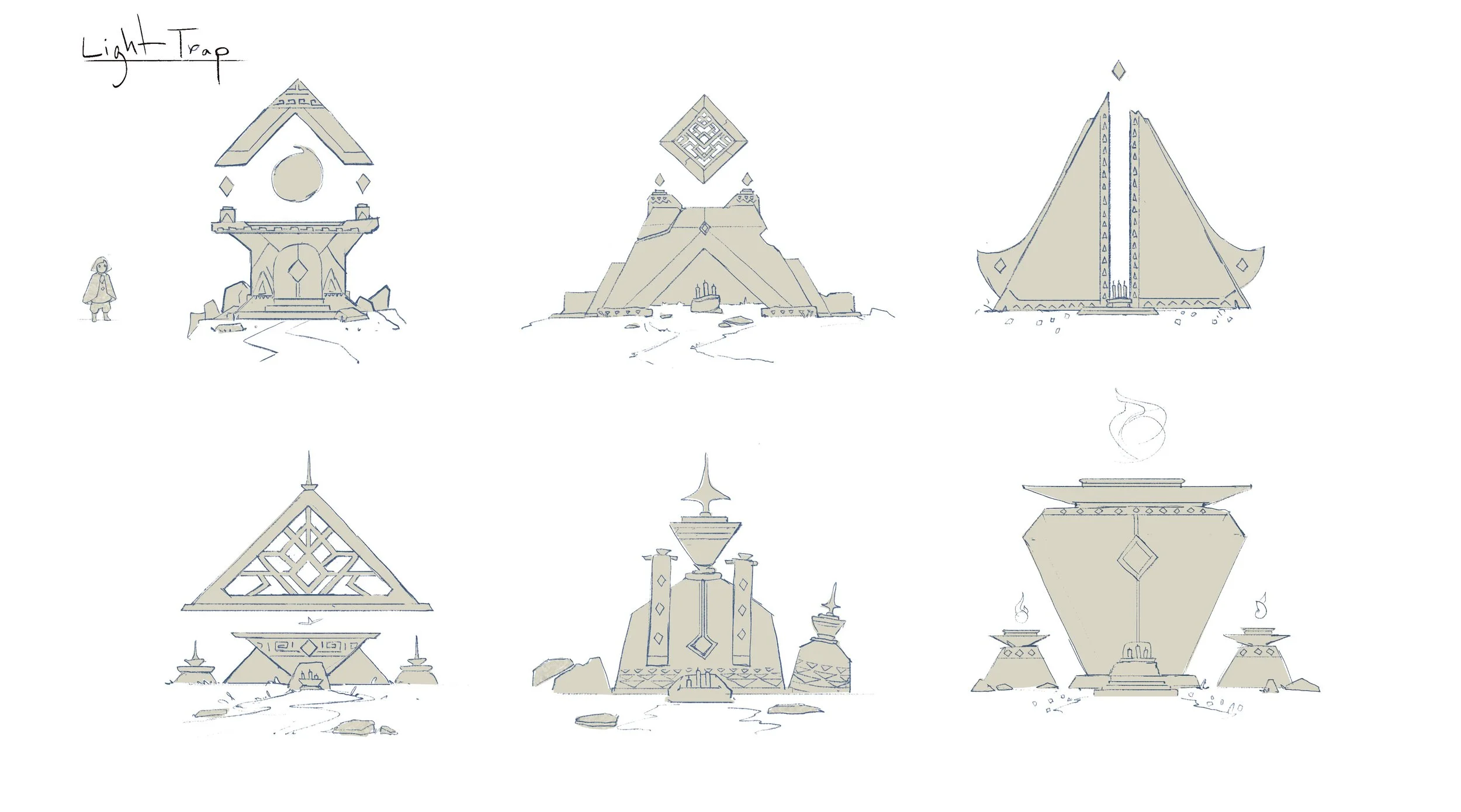 Initial concept sketches