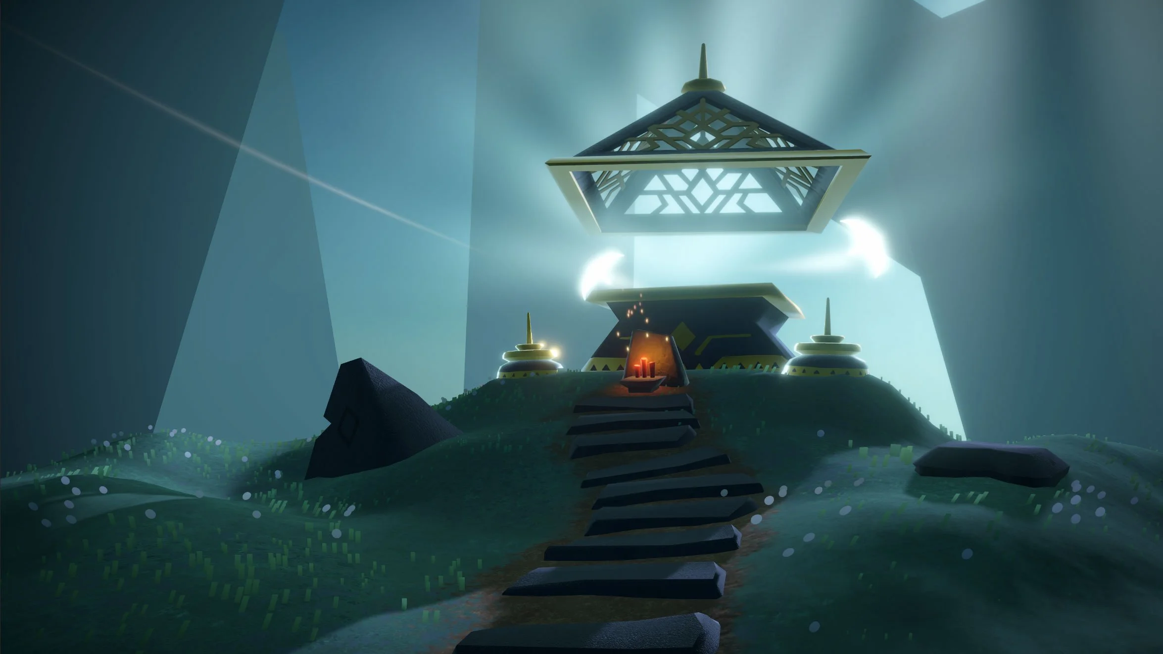 Animation capture of the light birds being freed