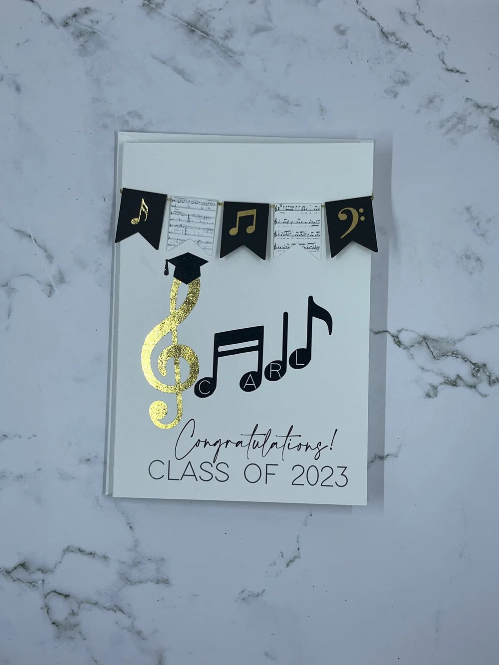 A Graduating Musician  D. Johnson & Co Greetings