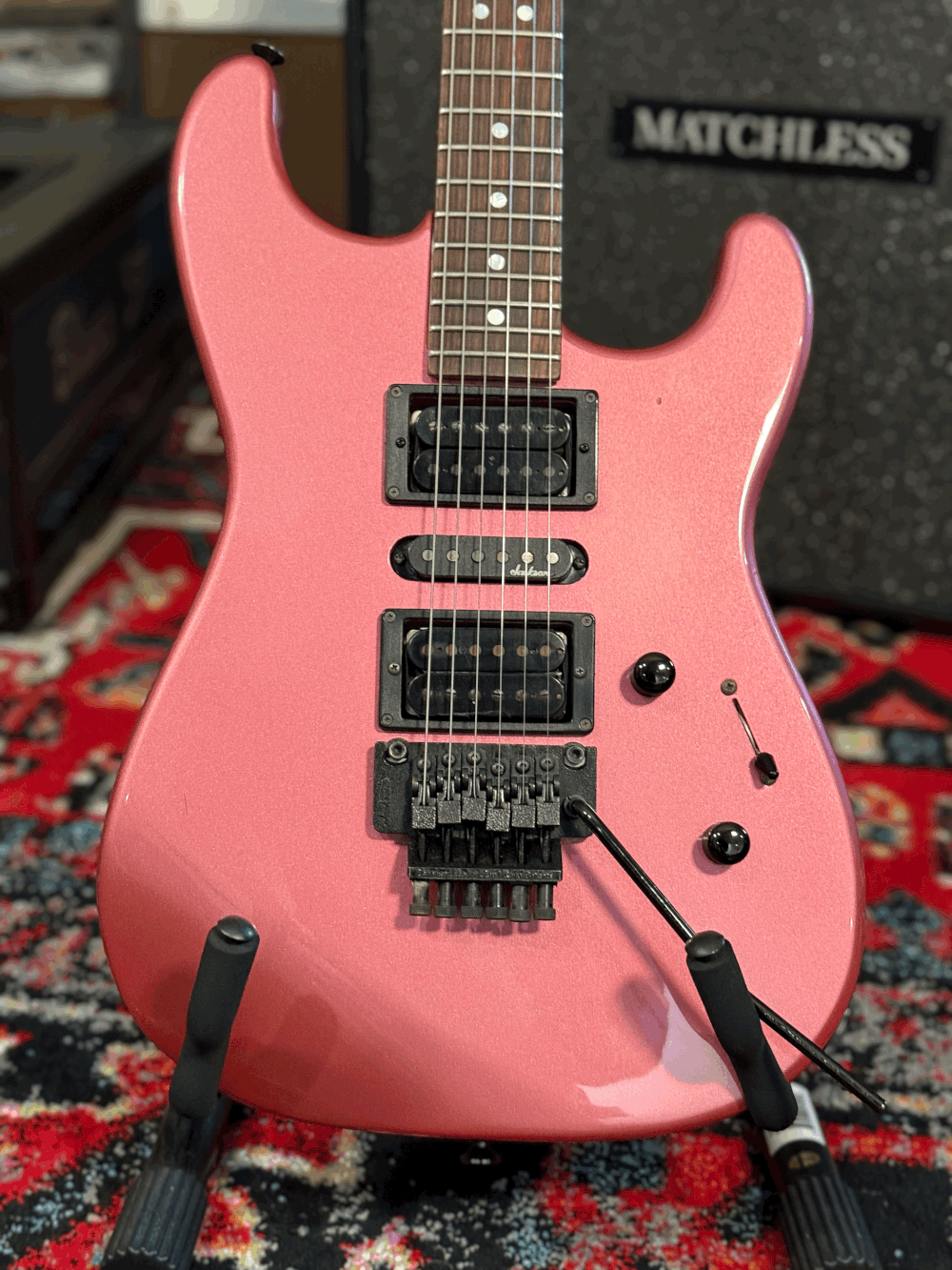 1989 Charvel by Jackson Champagne Pink, Japan — Tone Junkie Vintage