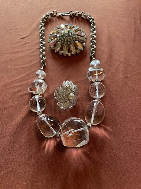 Brooch, Necklace, and Ring