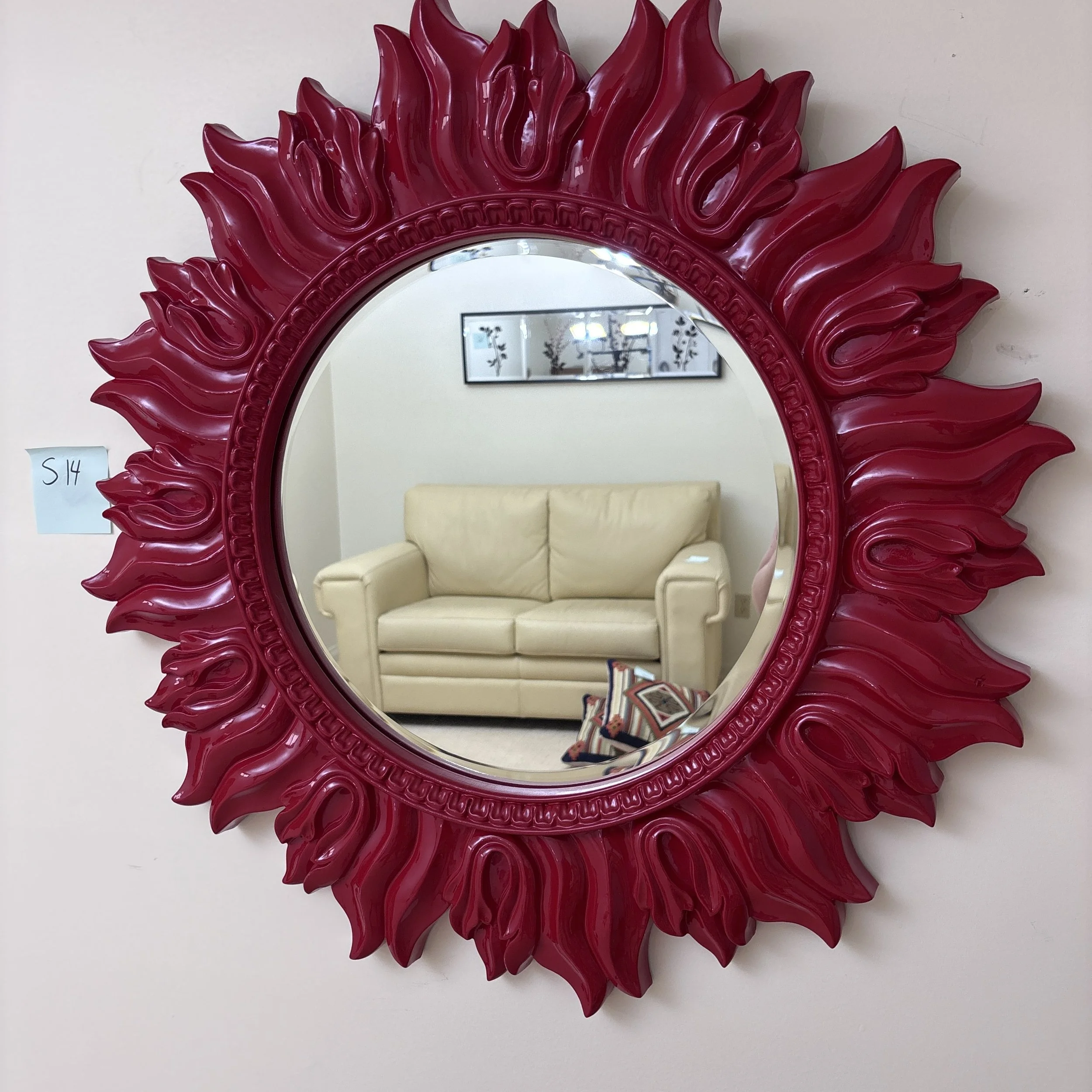 Fun Wooden Wall Mirror