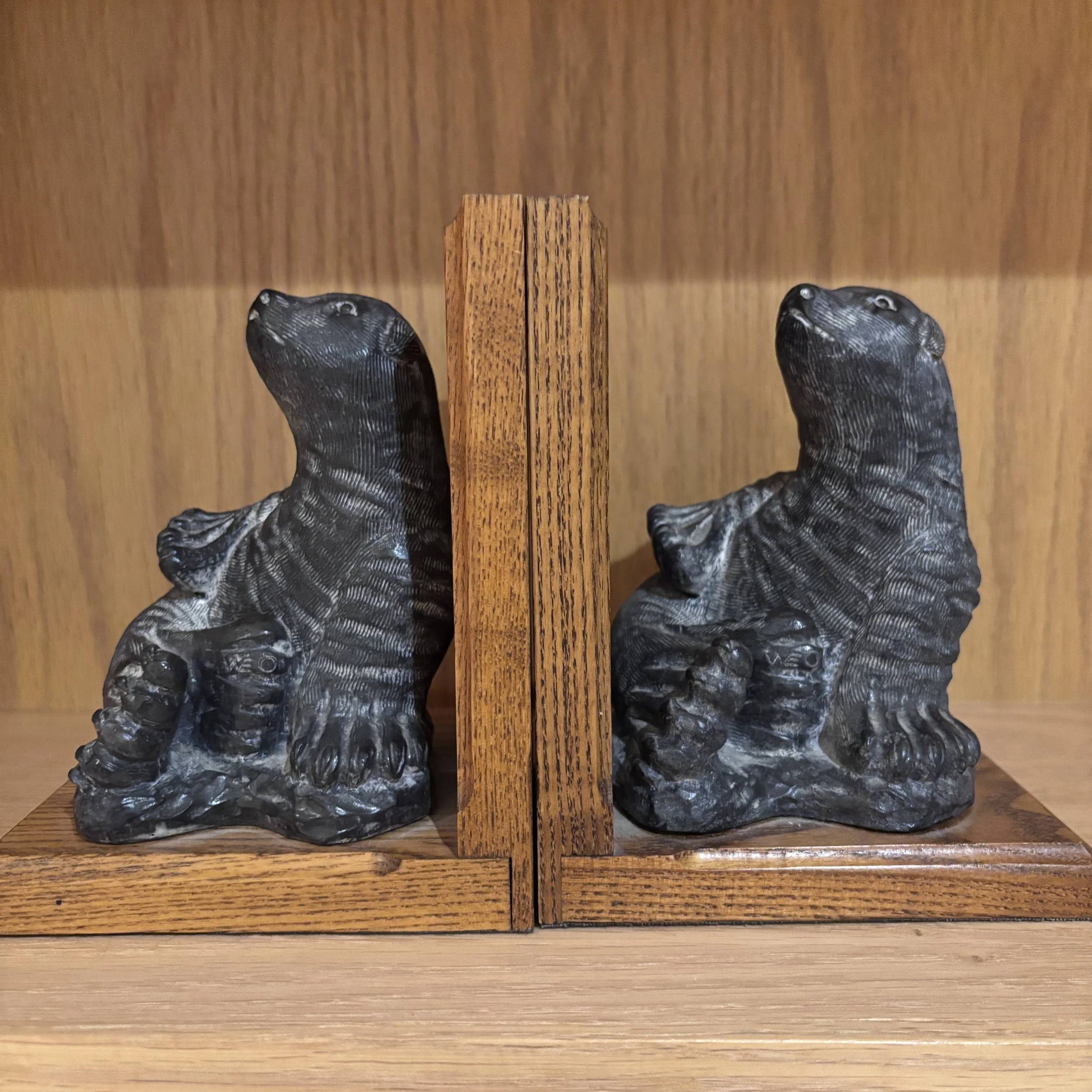 Soapstone Bookends by Al Wolf