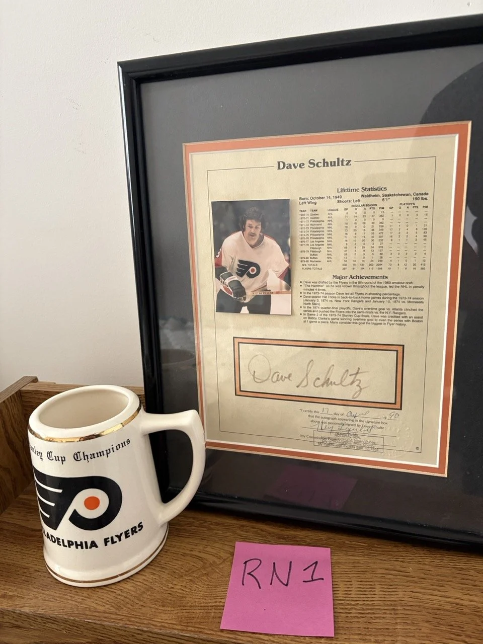 Dave Schultz Signed Print & Cup