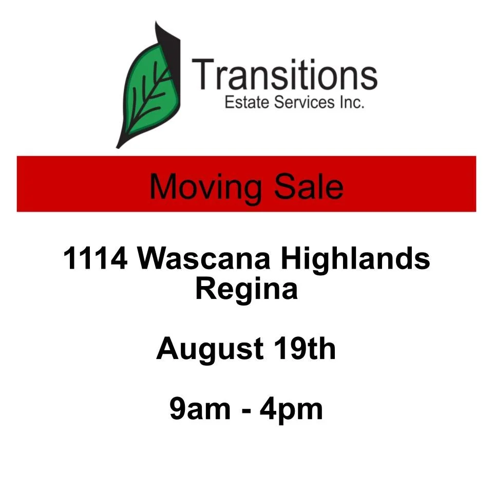 Estate Sale August 19th, 1114 Wascana Highlands, Regina