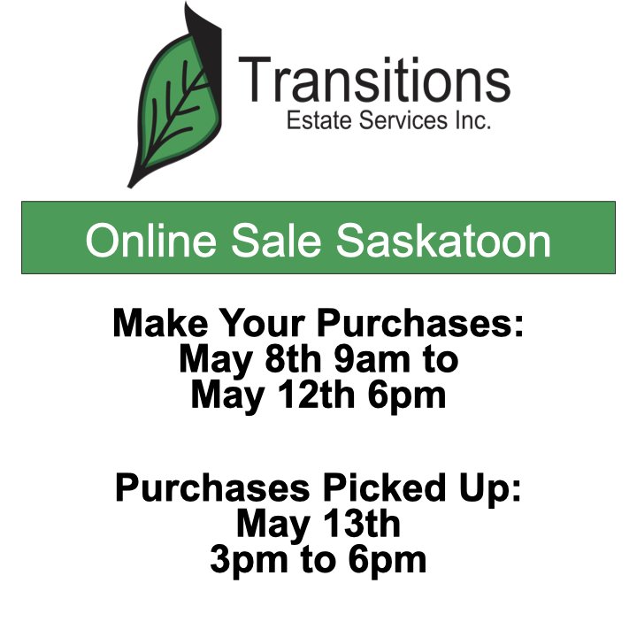 Saskatoon Online Sale - May 8th to 12th