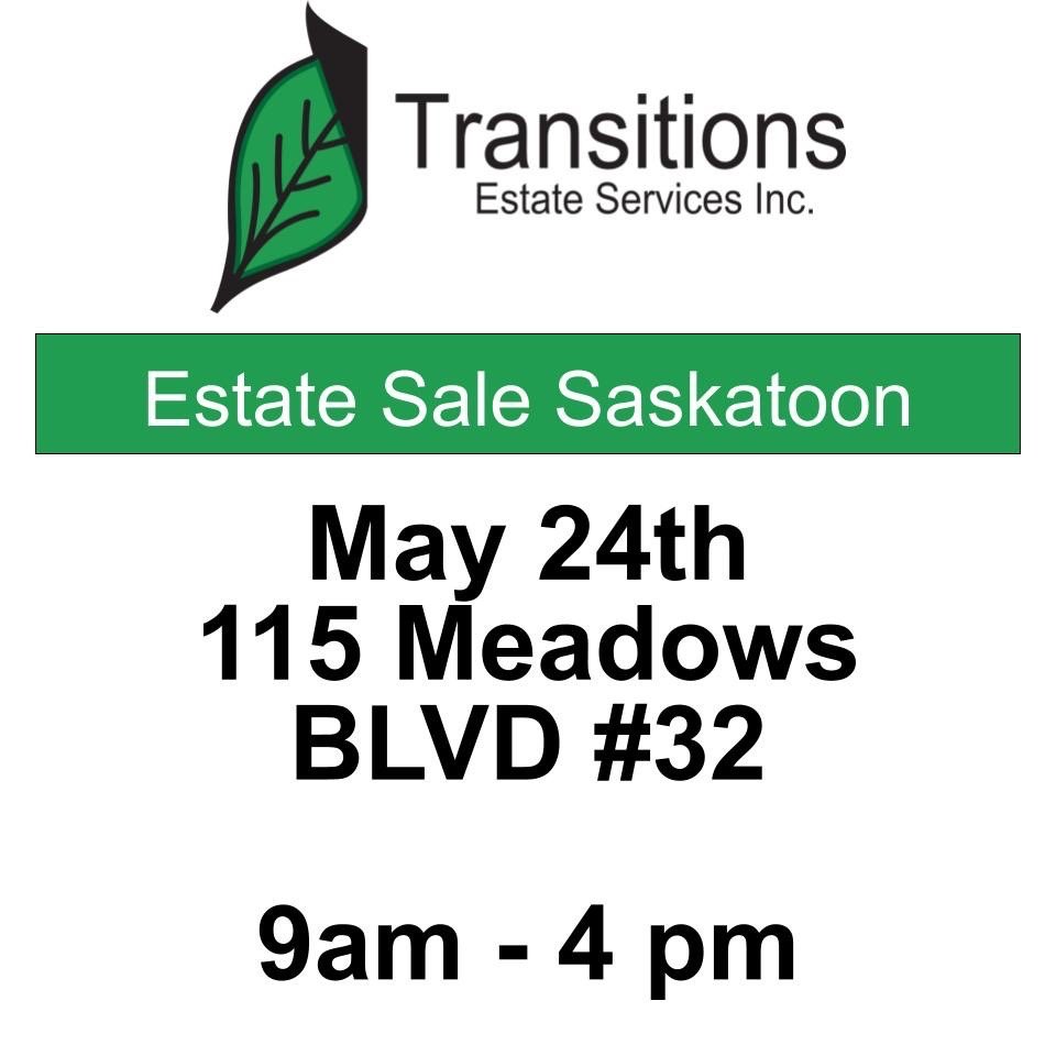 Estate Sale May 24th Saskatoon