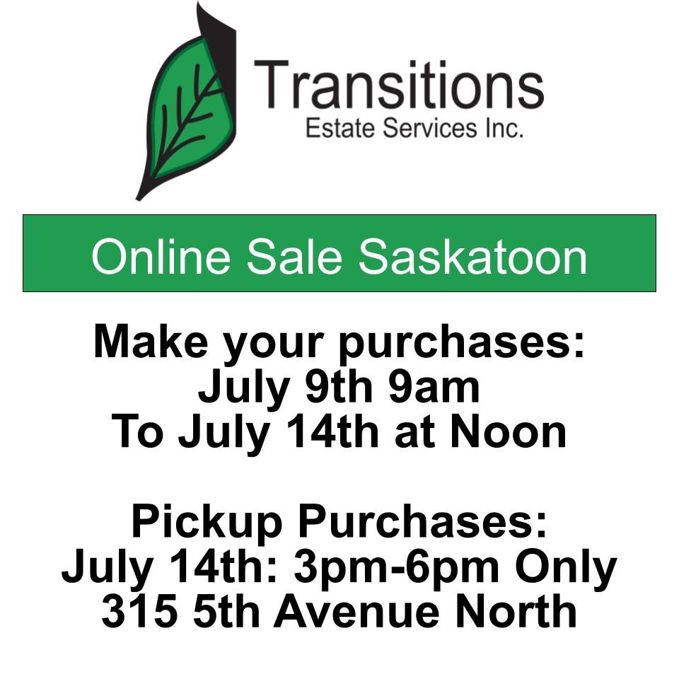 Online Sale July 9th - 14th