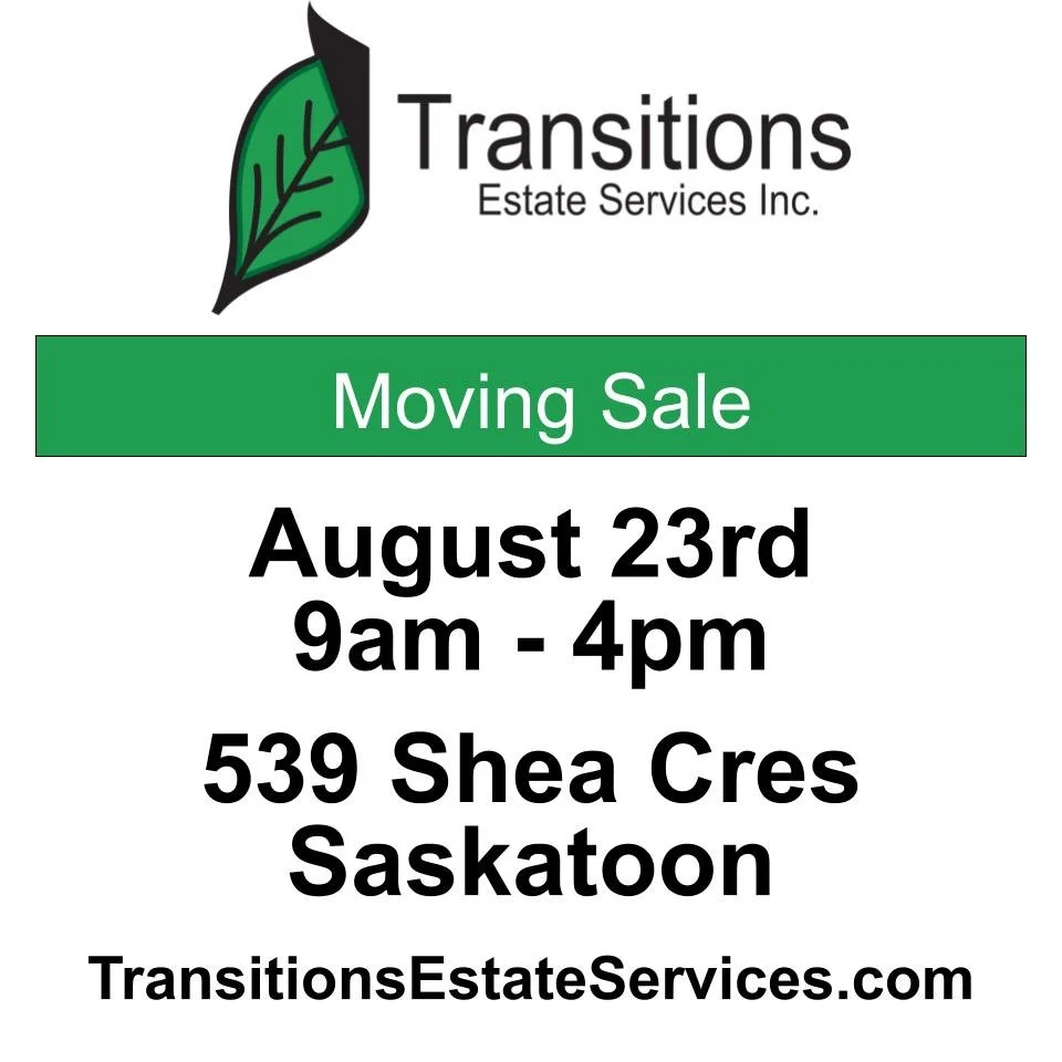Moving Sale August 23rd Shea Cres