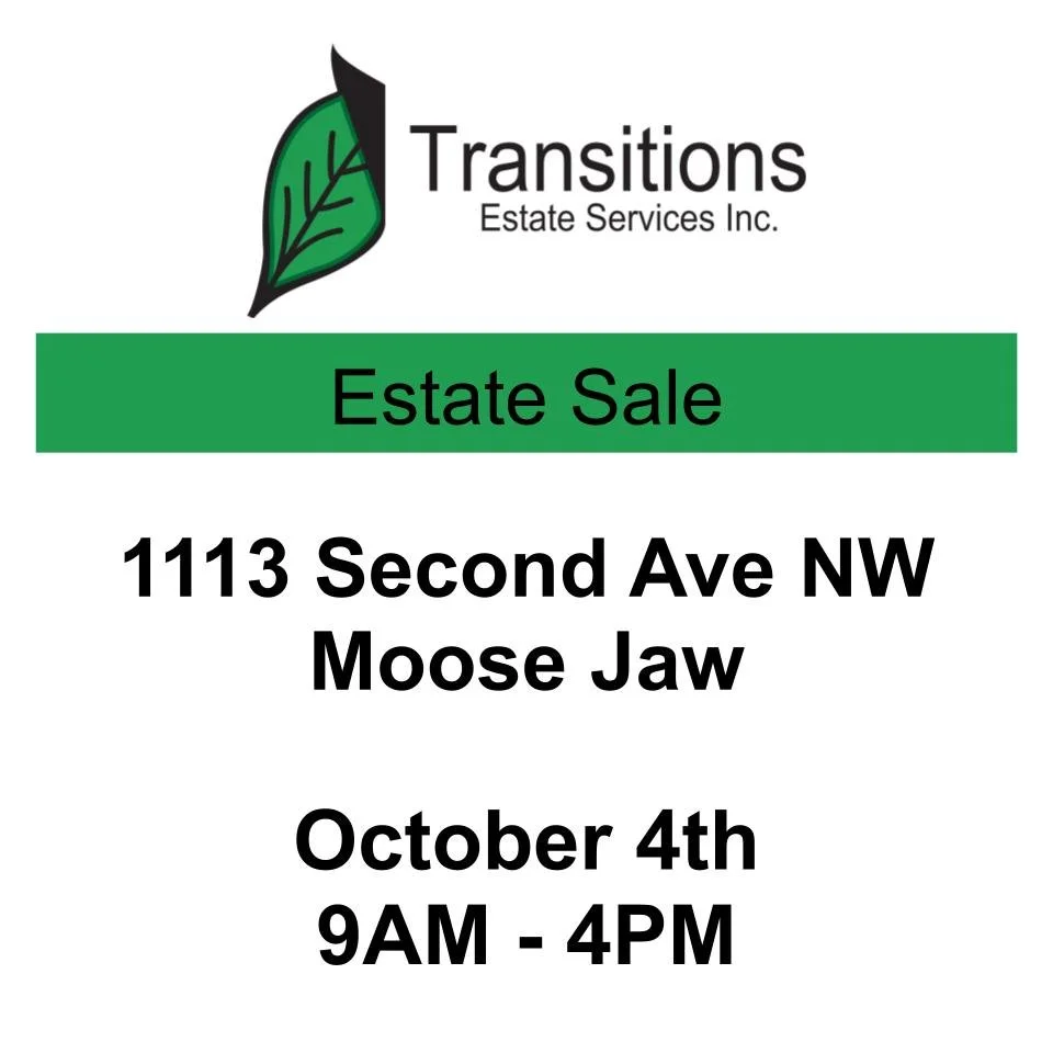 Estate Sale Oct 4th, 1113 Second Ave NW Moose Jaw