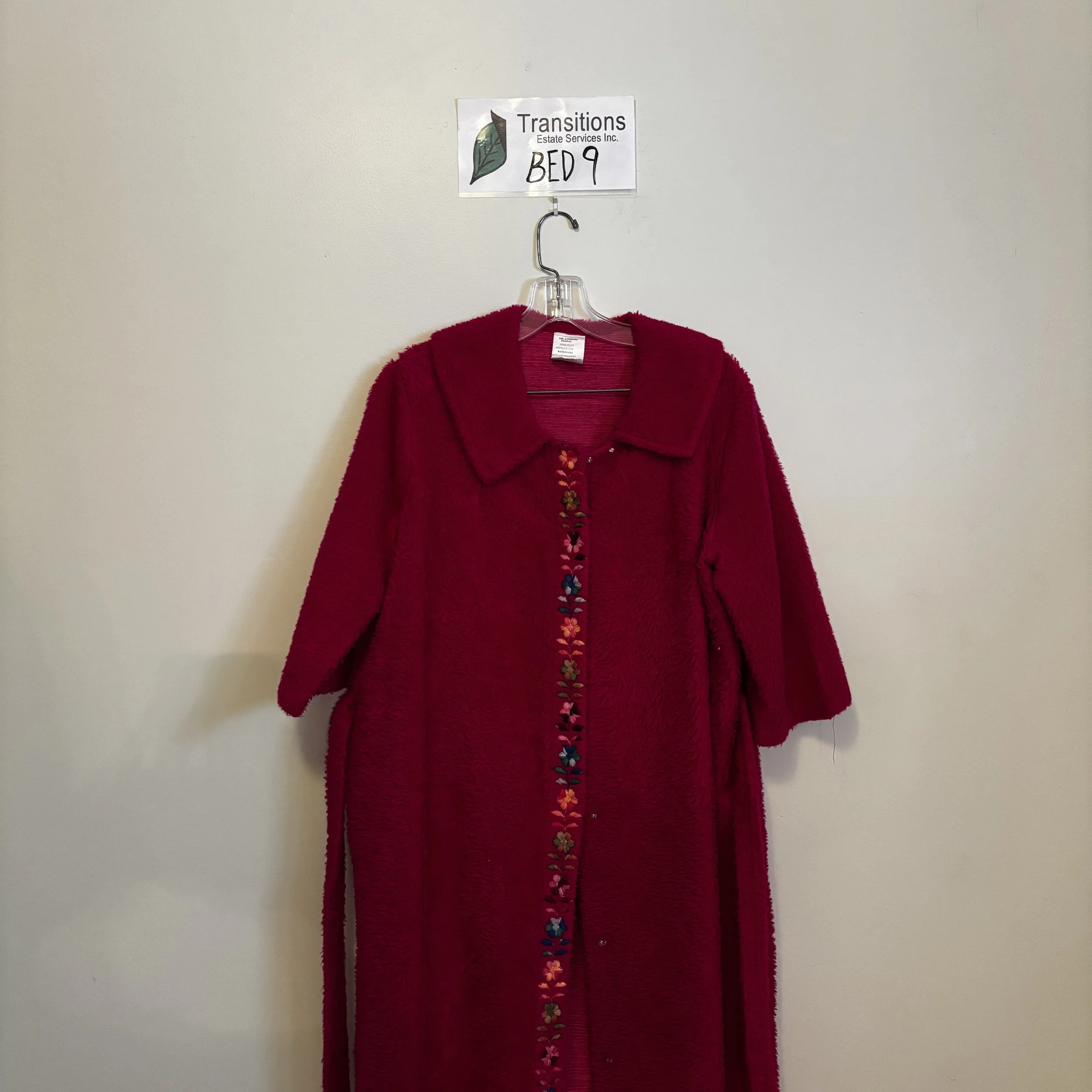 Magenta Cotton Maxi Robe