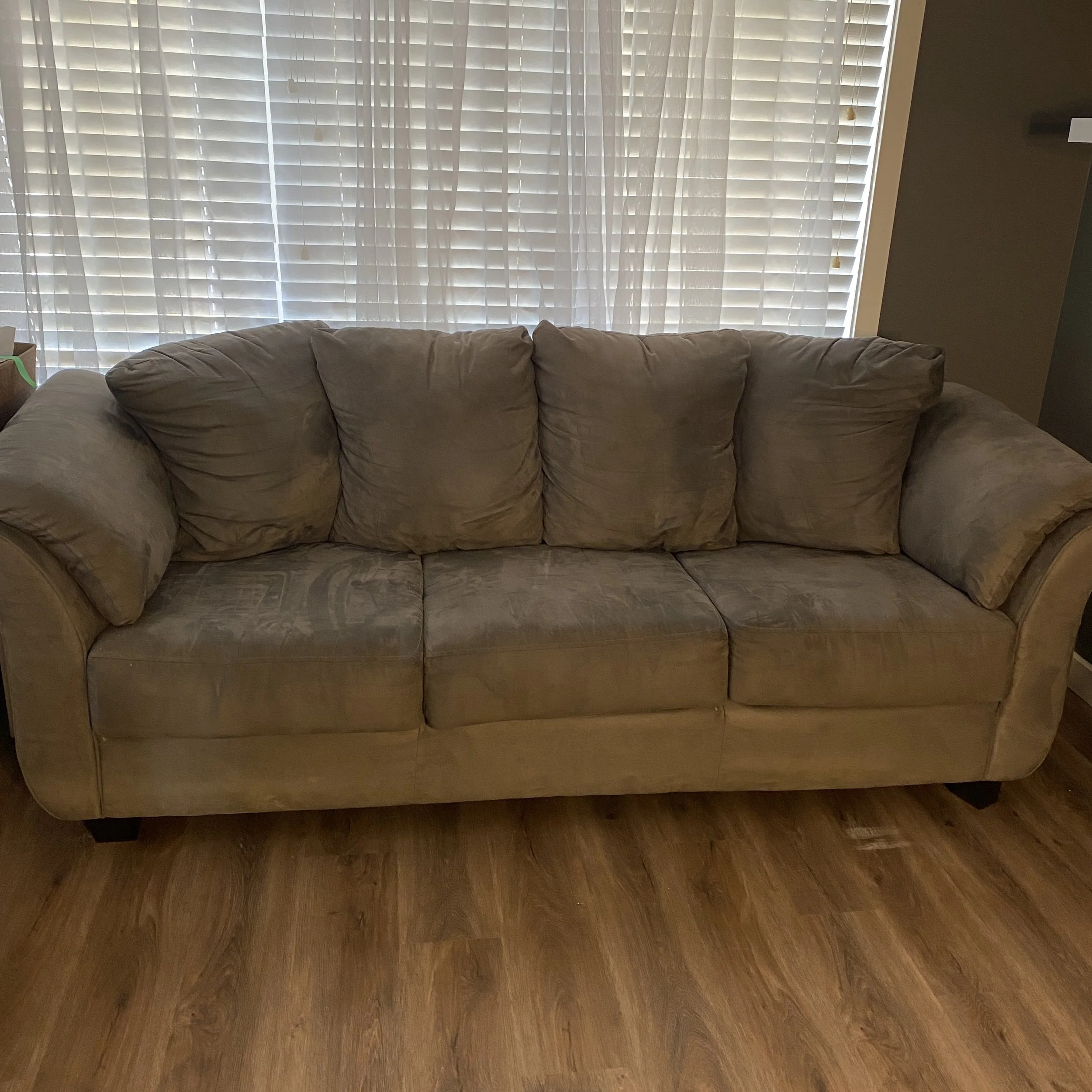 Grey Microfibre Couch