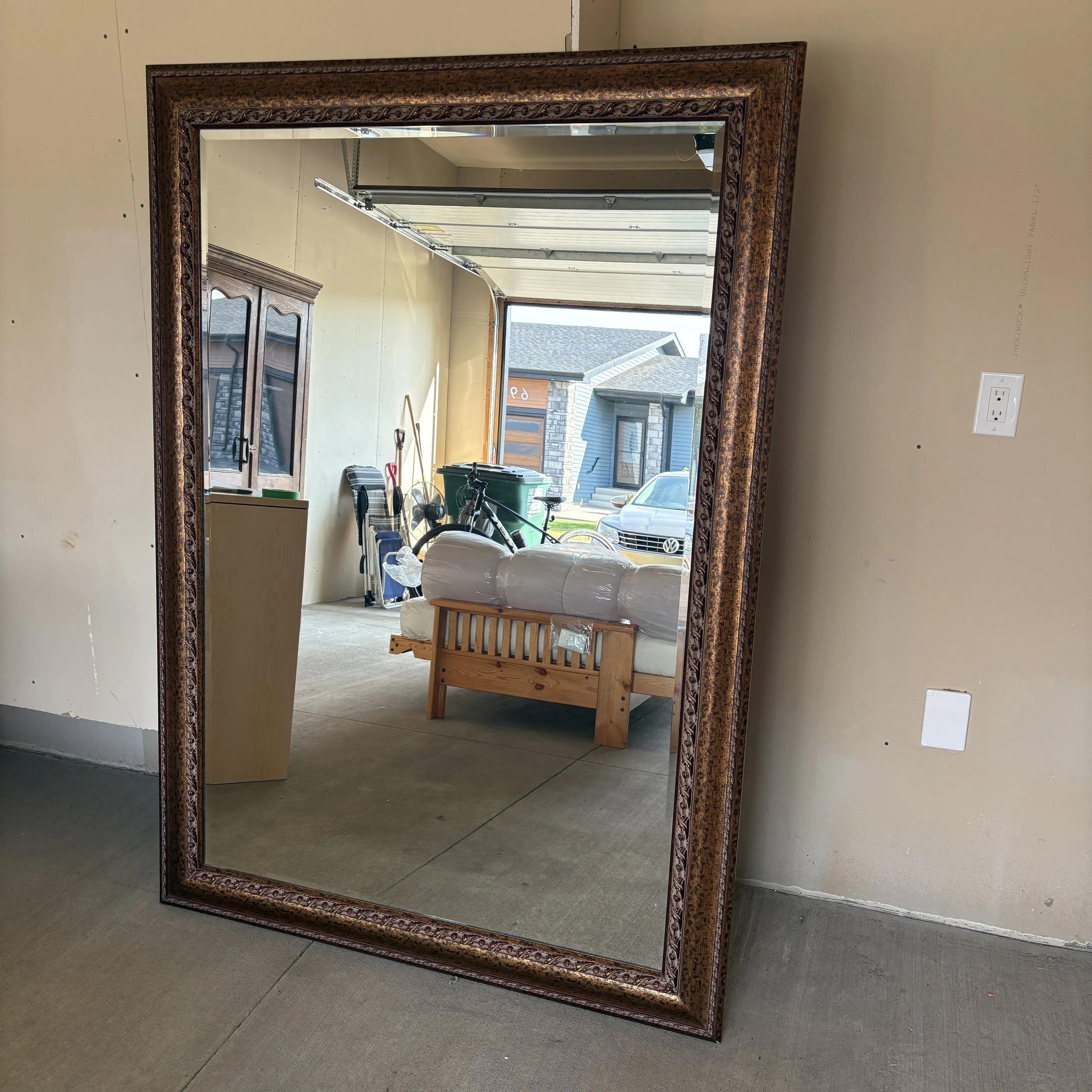 Oversized Mirror w/ Antique Gold Frame