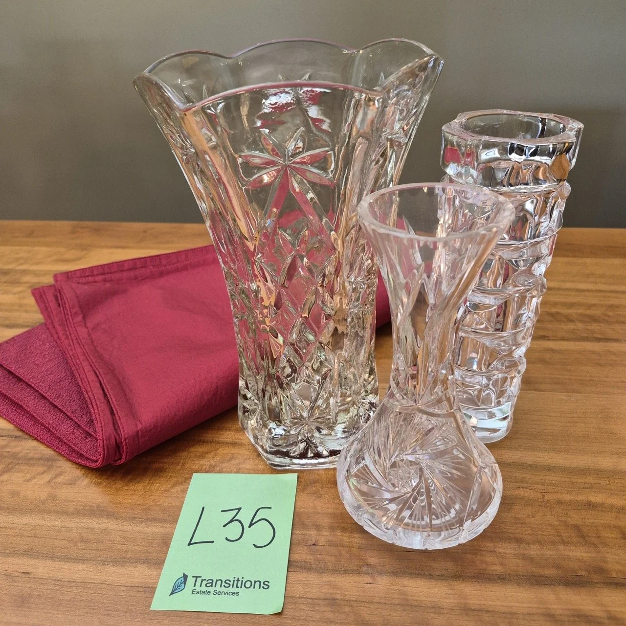 Glass and Crystal Vase Collection